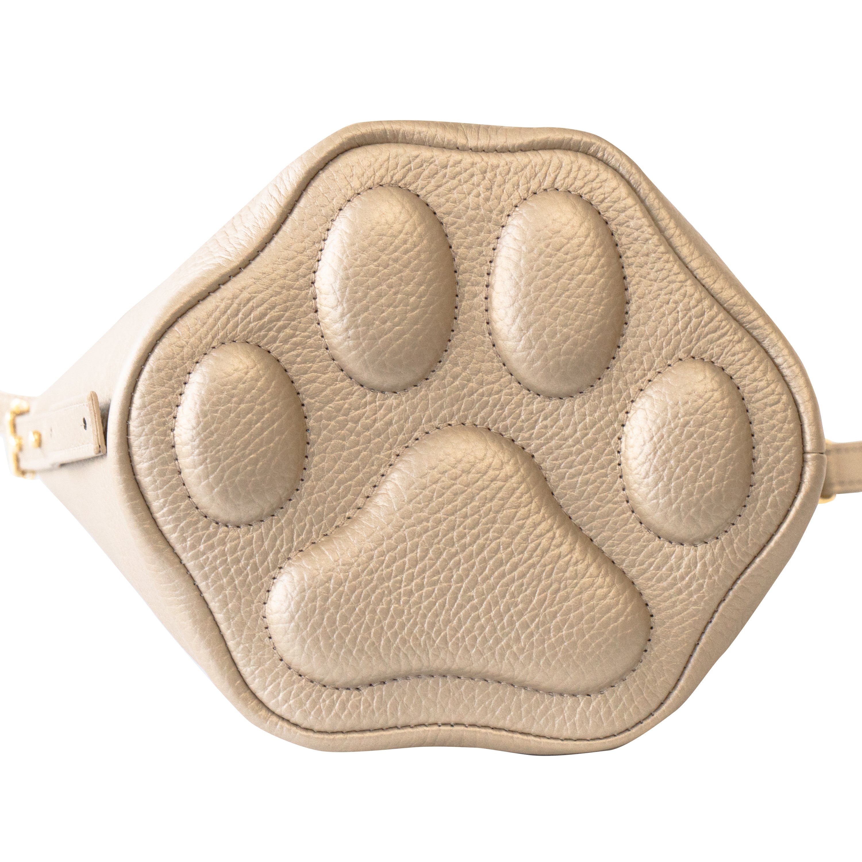 【期間限定：4/24(金)22:00〜26(日)】【受注生産】 ショルダーバッグ  PAW (パウ)   キュイール・マッシュ / シャンパンゴールド