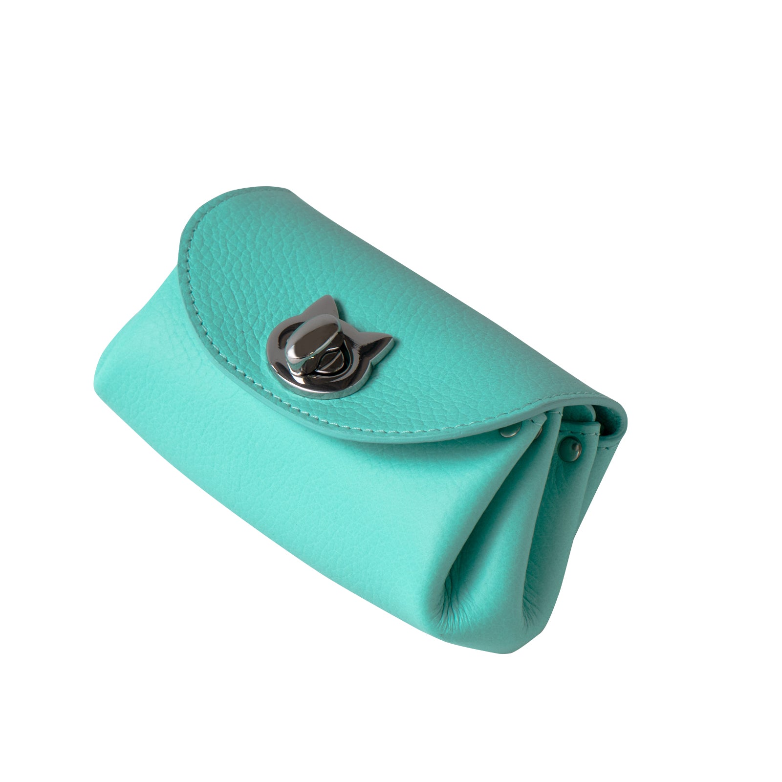 【5/22(木) 1日限定販売【数量限定】シェルウォレット CAT   キュイール・マッシュ　/  ティファニーブルー