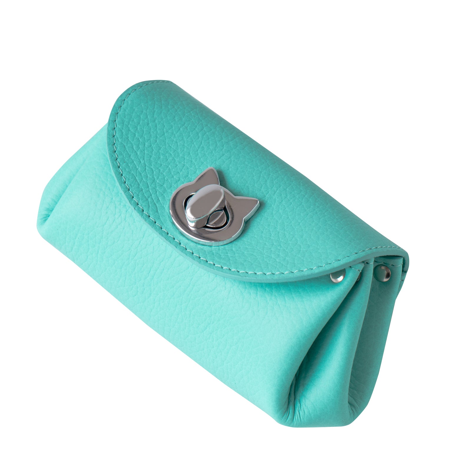 [5/22 (Thu) One-day limited sale] Shell pouch CAT Cuir Mache / Tiffany Blue 