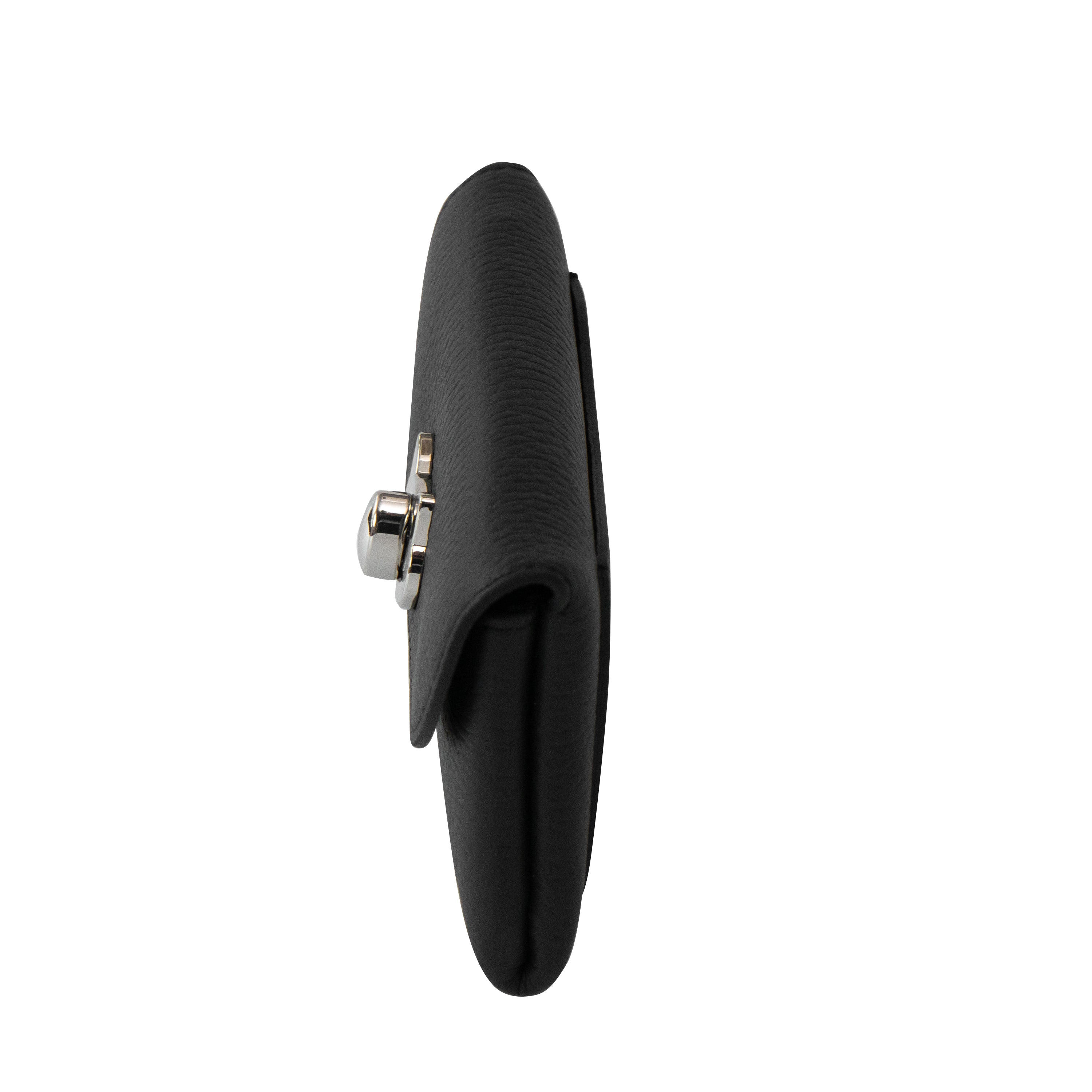 Frunya Medium Flap Wallet in Cuir Mache / Black [Choose your hardware]
