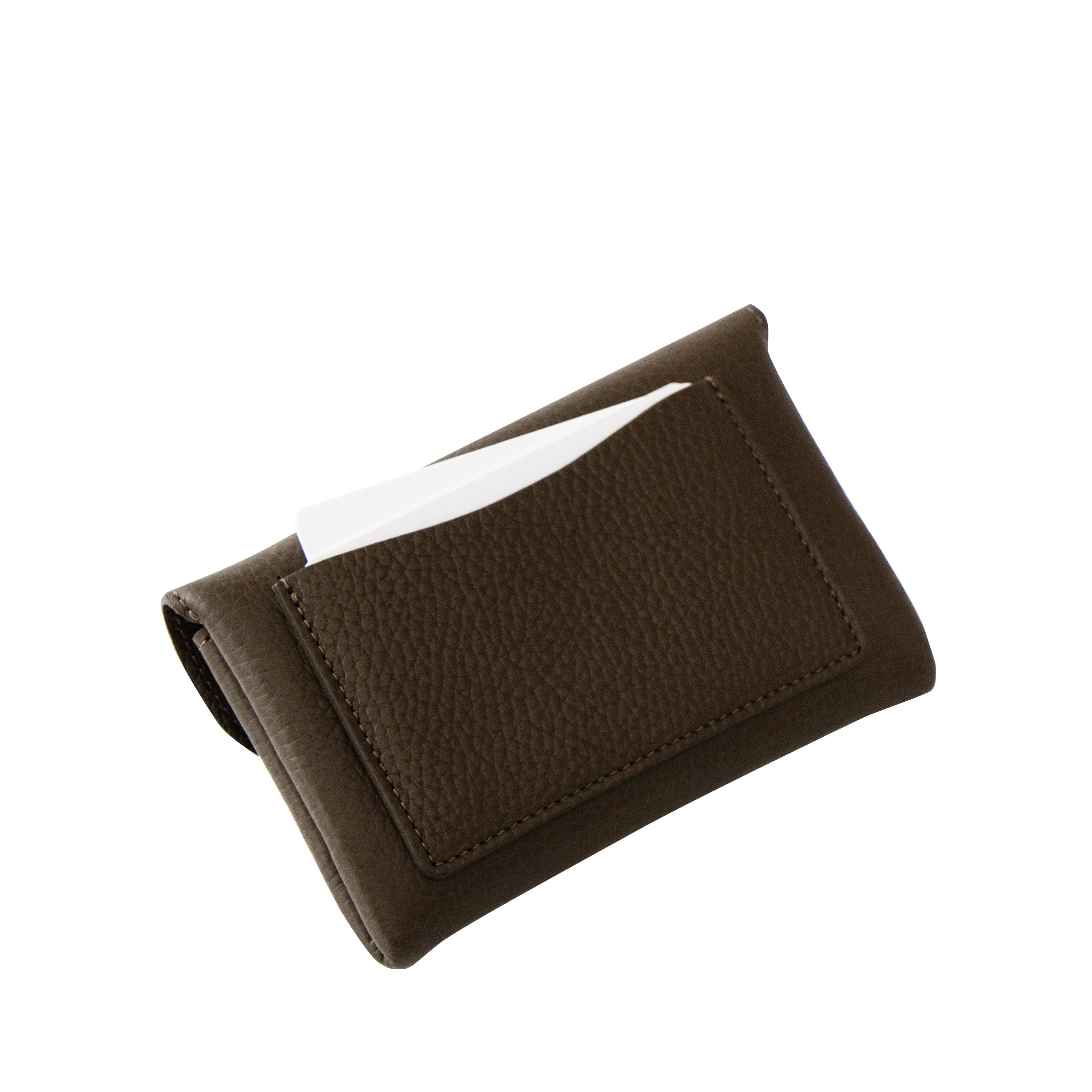 Flap Wallet Frunya Medium Cuir Mache / Chocolate