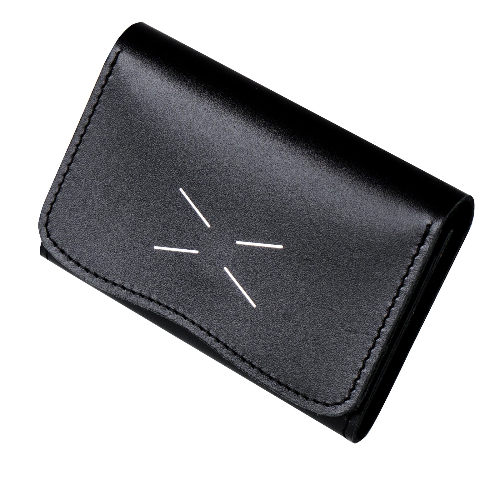 [Limited sale on Thursday, May 22nd] Tomcat business card holder in kid leather / black