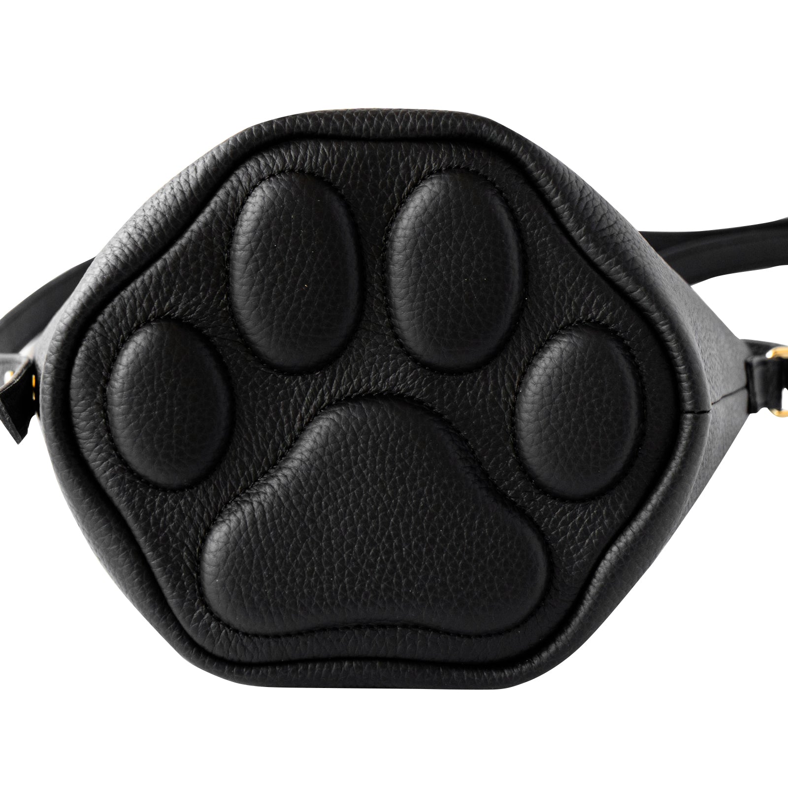 【数量限定】ショルダーバッグ  PAW (パウ)   キュイール・マッシュ / ブラック [ゴールド金具]