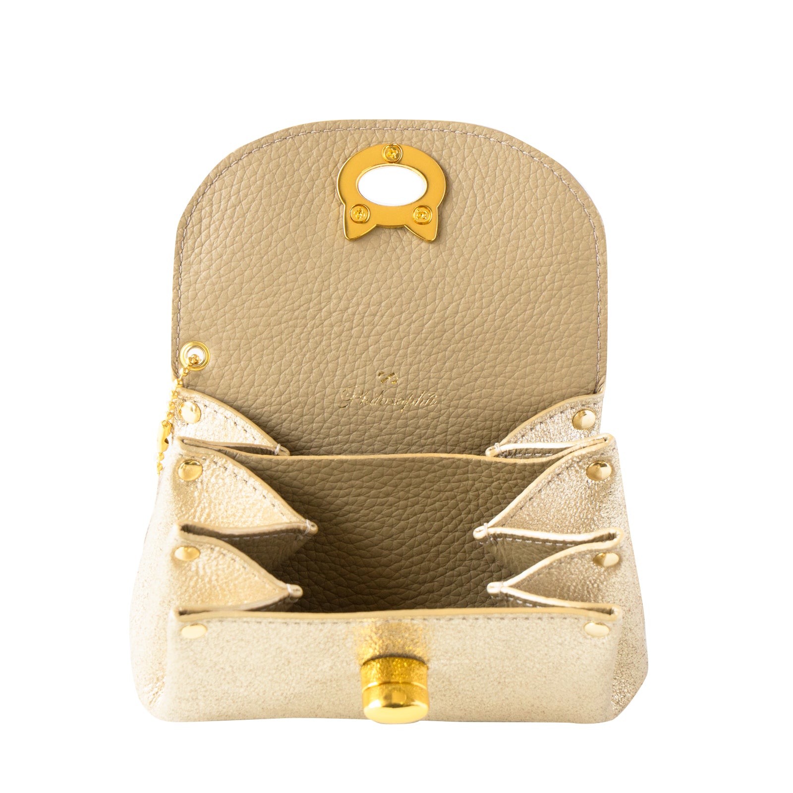 Sparkling Shell Pouch CAT / Gold
