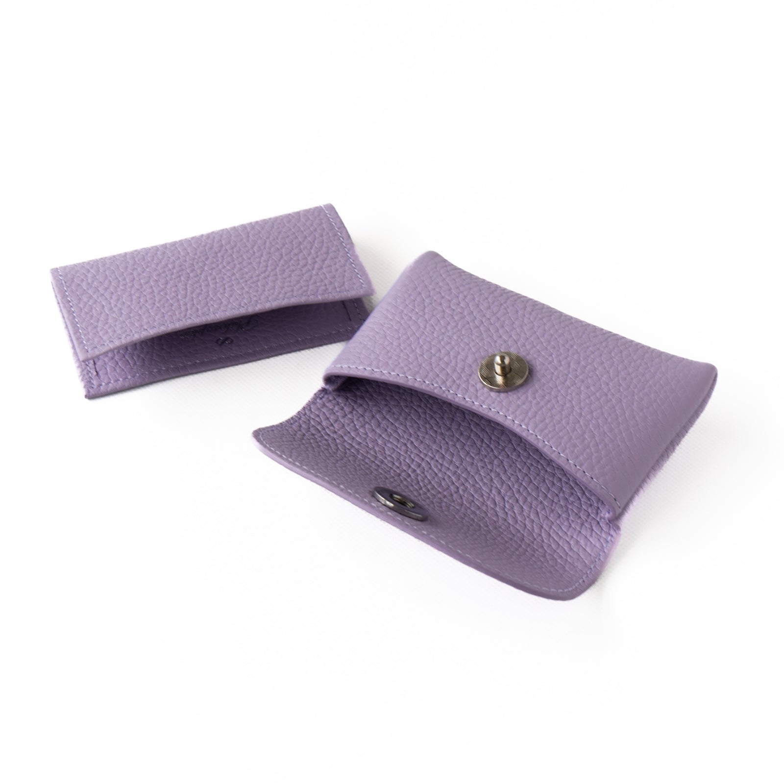 [Year-end Thanksgiving Sale] Flap Wallet Fleur Mini Cuir Mache / Lavender