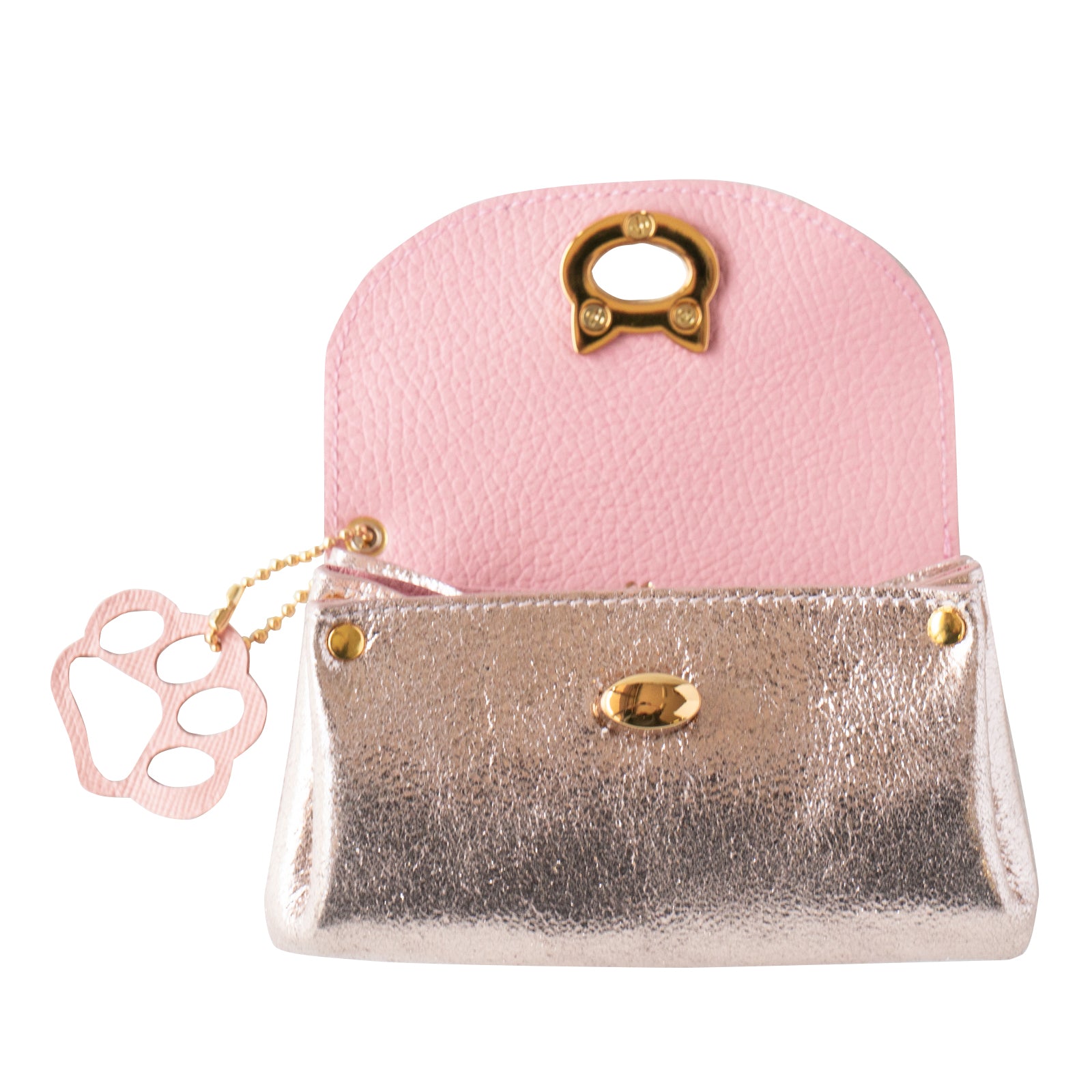 【6/8(日) 1日限定販売】キラキラシェルポーチ CAT　  /  ローズゴールド