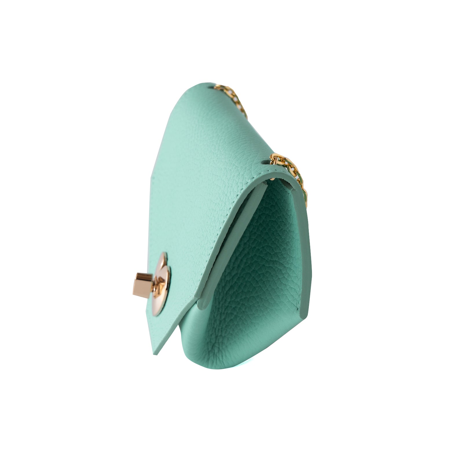 [Backside color customization available from 6/21 (Fri) to 6/30 (Sun)] Heart 2WAY pouch in Taurillon Clemence/Tiffany Blue