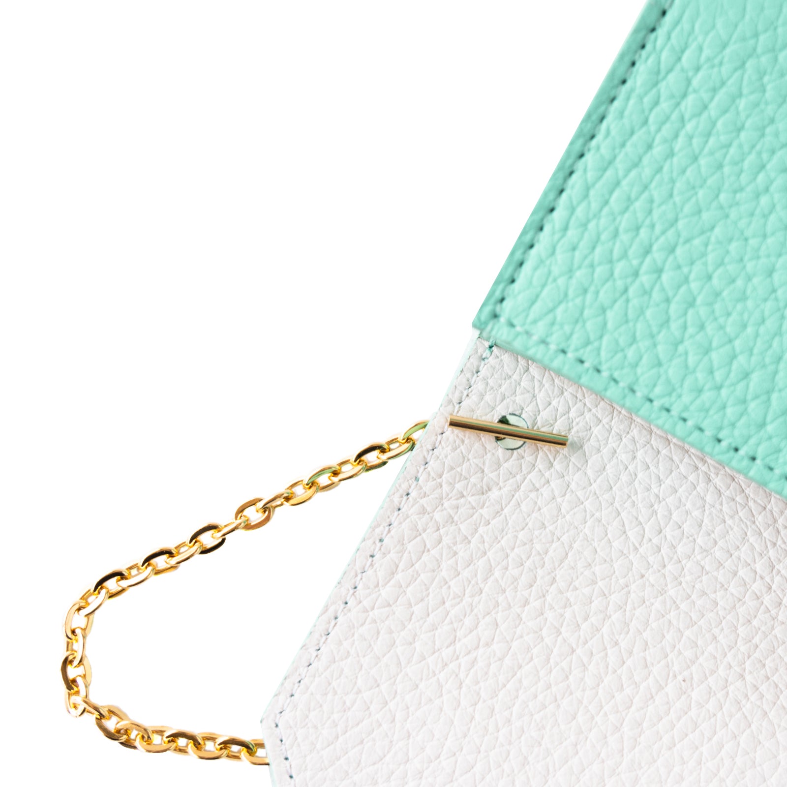 [Backside color customization available from 6/21 (Fri) to 6/30 (Sun)] Heart 2WAY pouch in Taurillon Clemence/Tiffany Blue