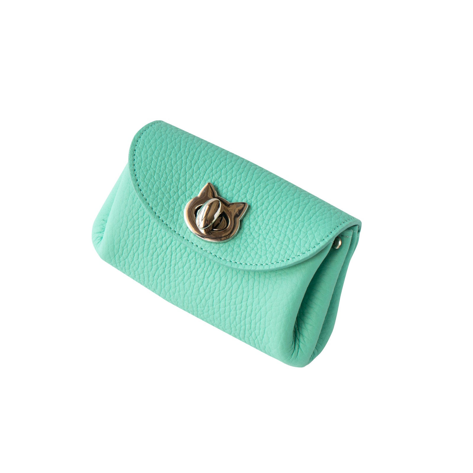 [6/22 (Sat) One-day only, pre-order sale] Shell pouch CAT Taurillon Clemence / Tiffany Blue