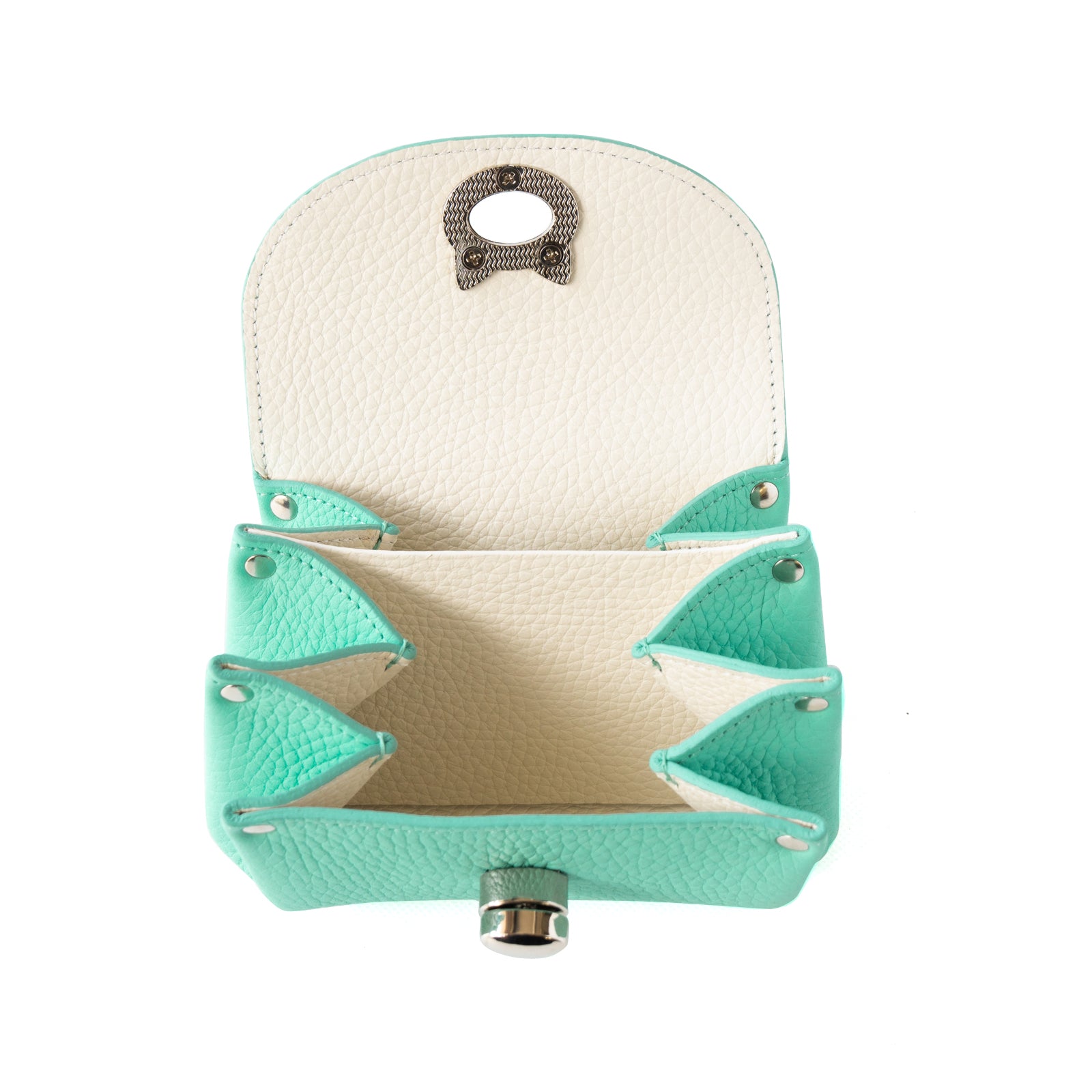 [6/22 (Sat) One-day only, pre-order sale] Shell pouch CAT Taurillon Clemence / Tiffany Blue