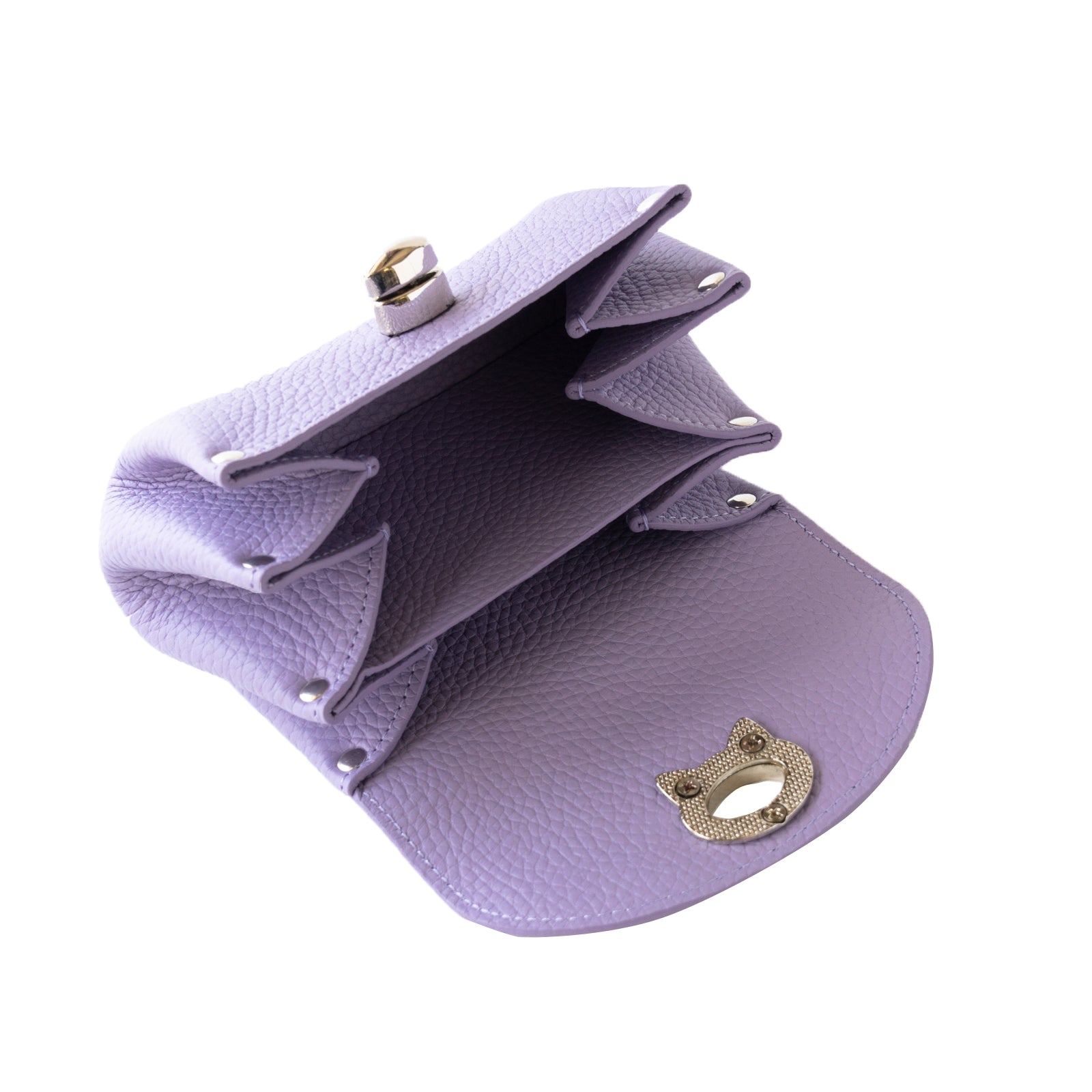 [9/8 (Sun) One-day only, pre-order sales] Shell pouch CAT Cuir Mash / Lavender