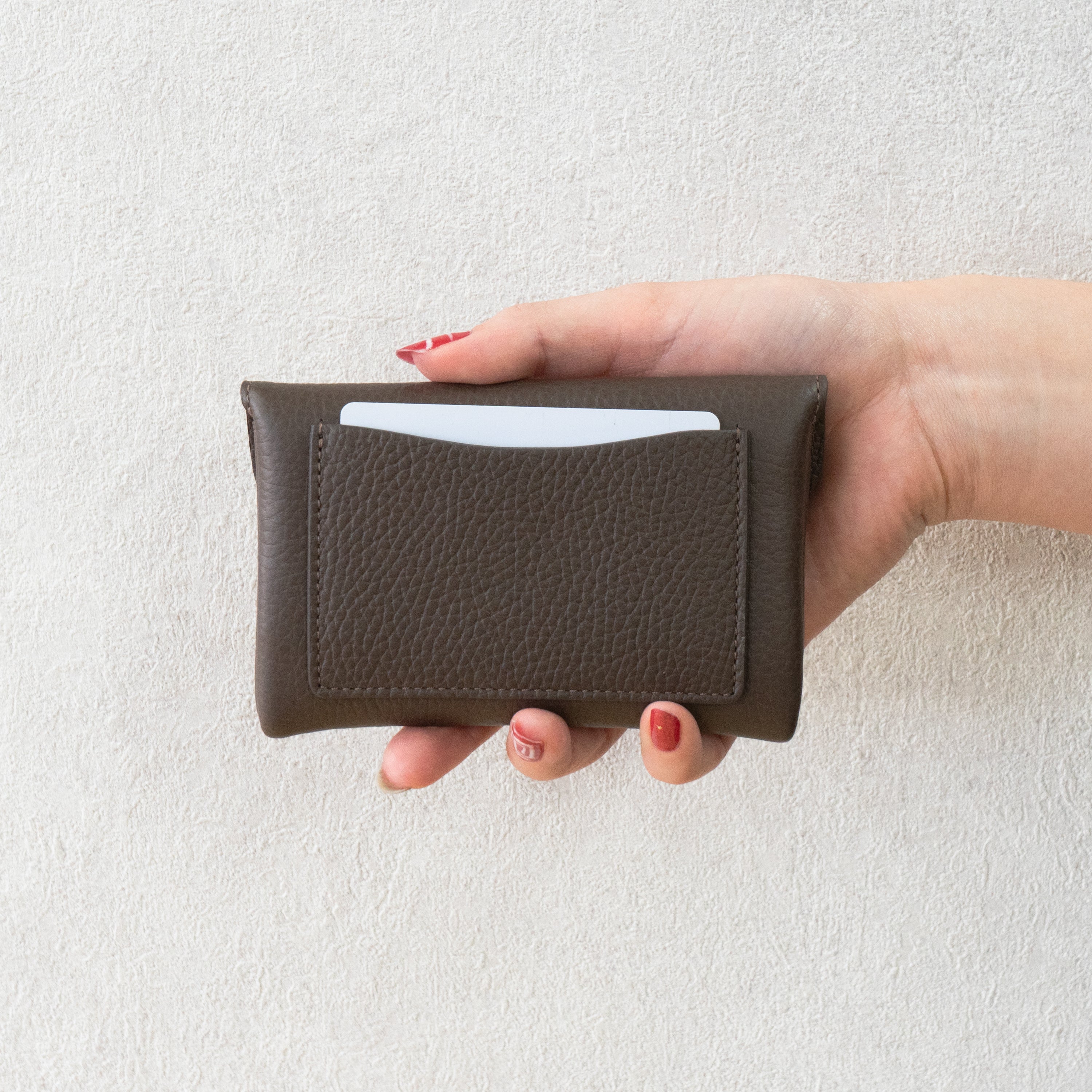 Flap Wallet Frunya Medium Cuir Mache / Chocolate