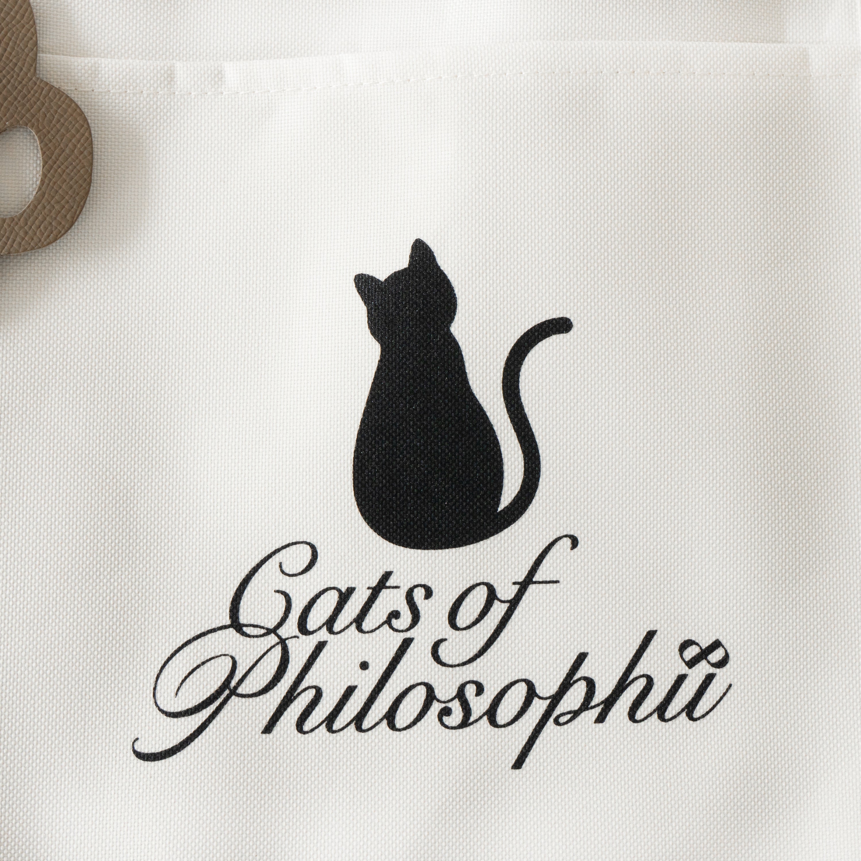 Rescue Cat Charity Logo Tote Bag / Off-White