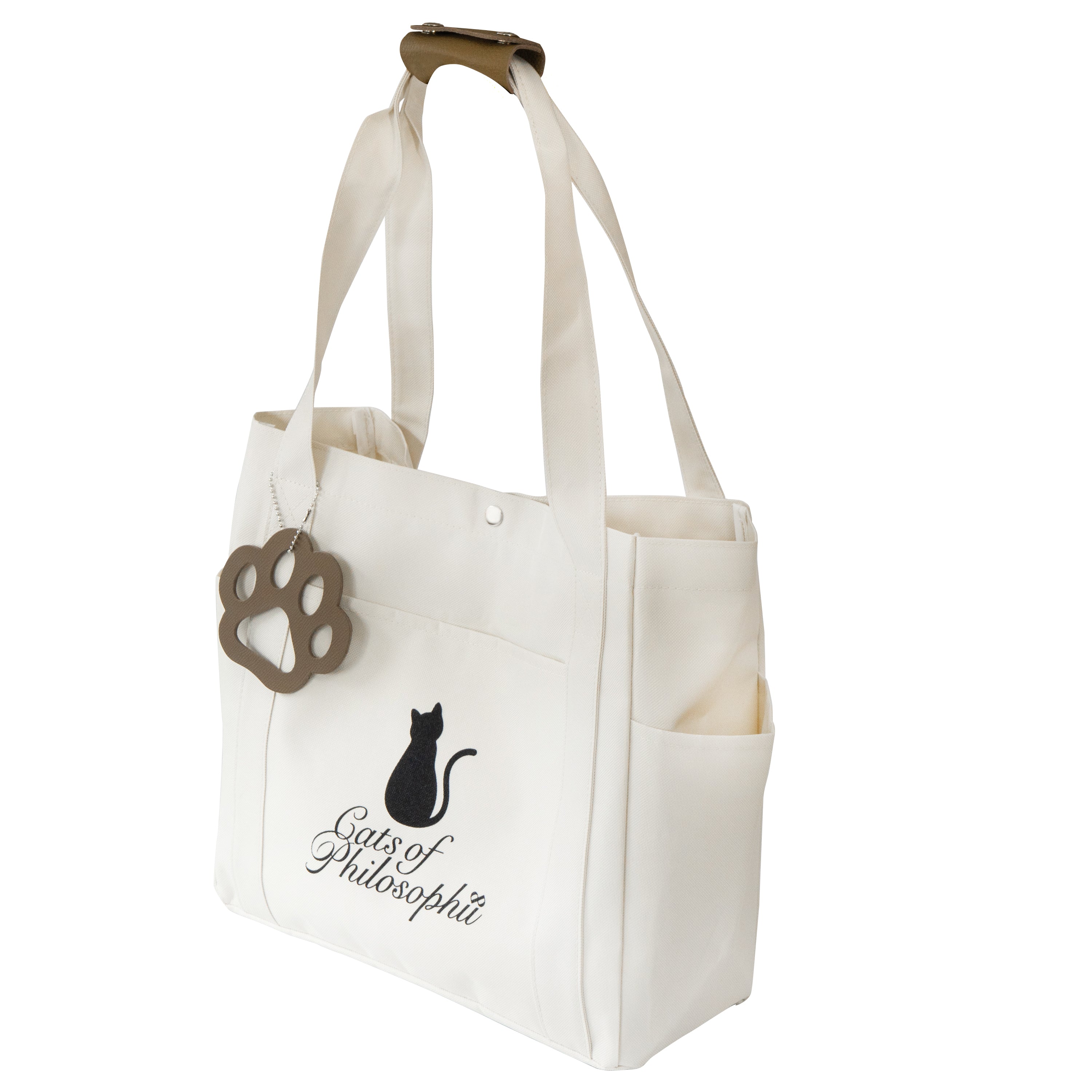 Rescue Cat Charity Logo Tote Bag / Off-White