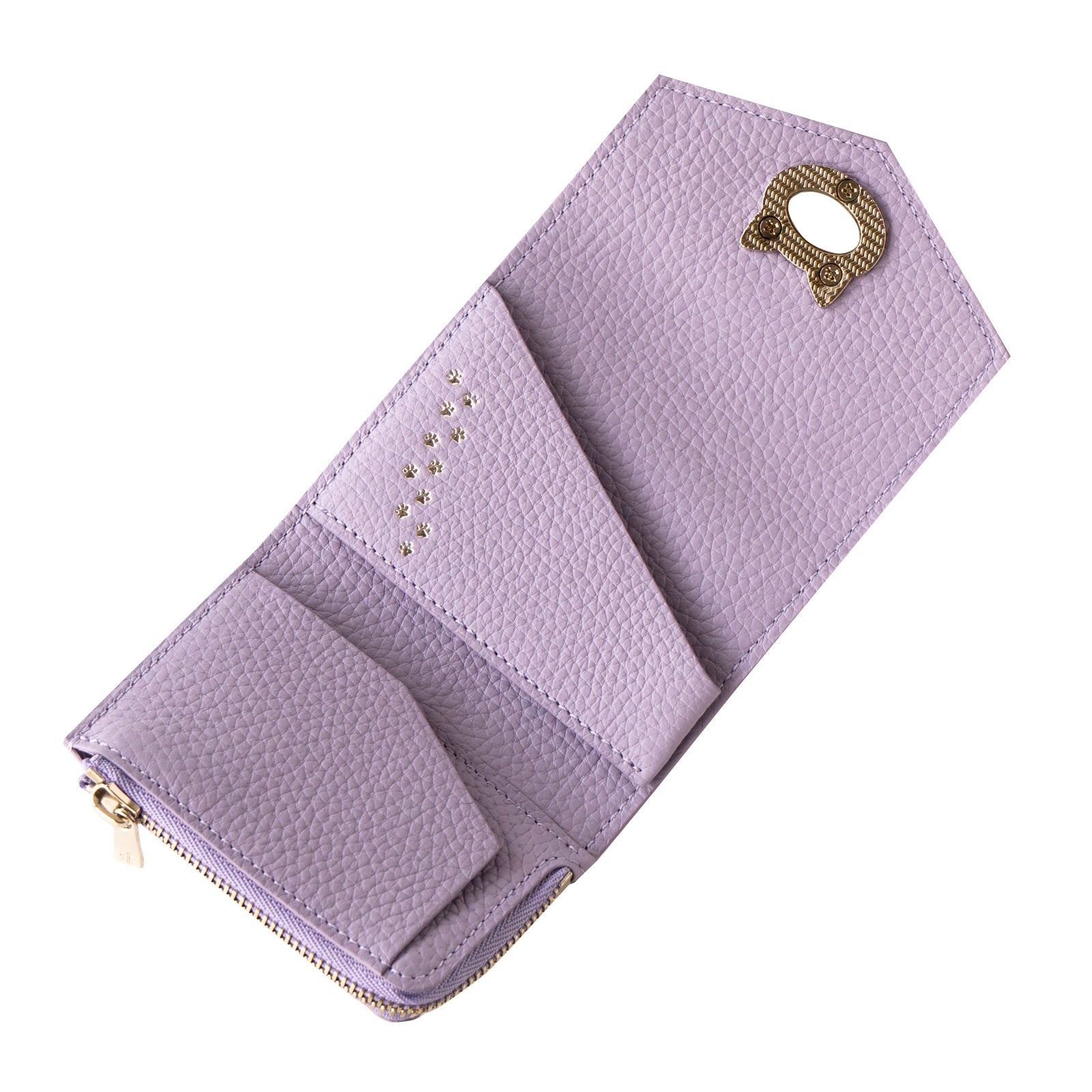 [6/22 (Sat) One-day only, pre-order sales] Handy Wallet Nyapera Cuir Mache / Lavender