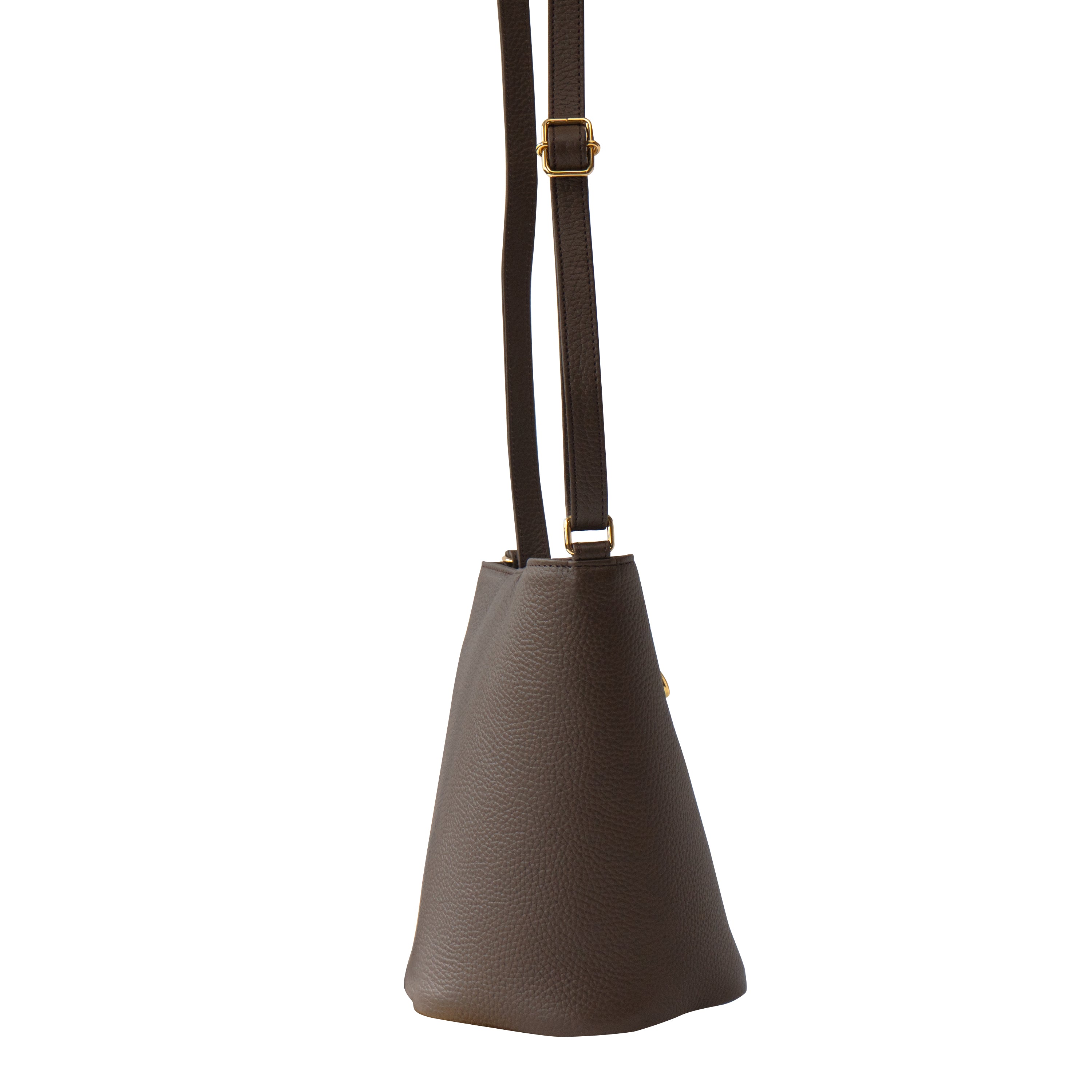 [New and Improved] Shoulder Bag PAW (Paw) Cuir Mash / Chocolate