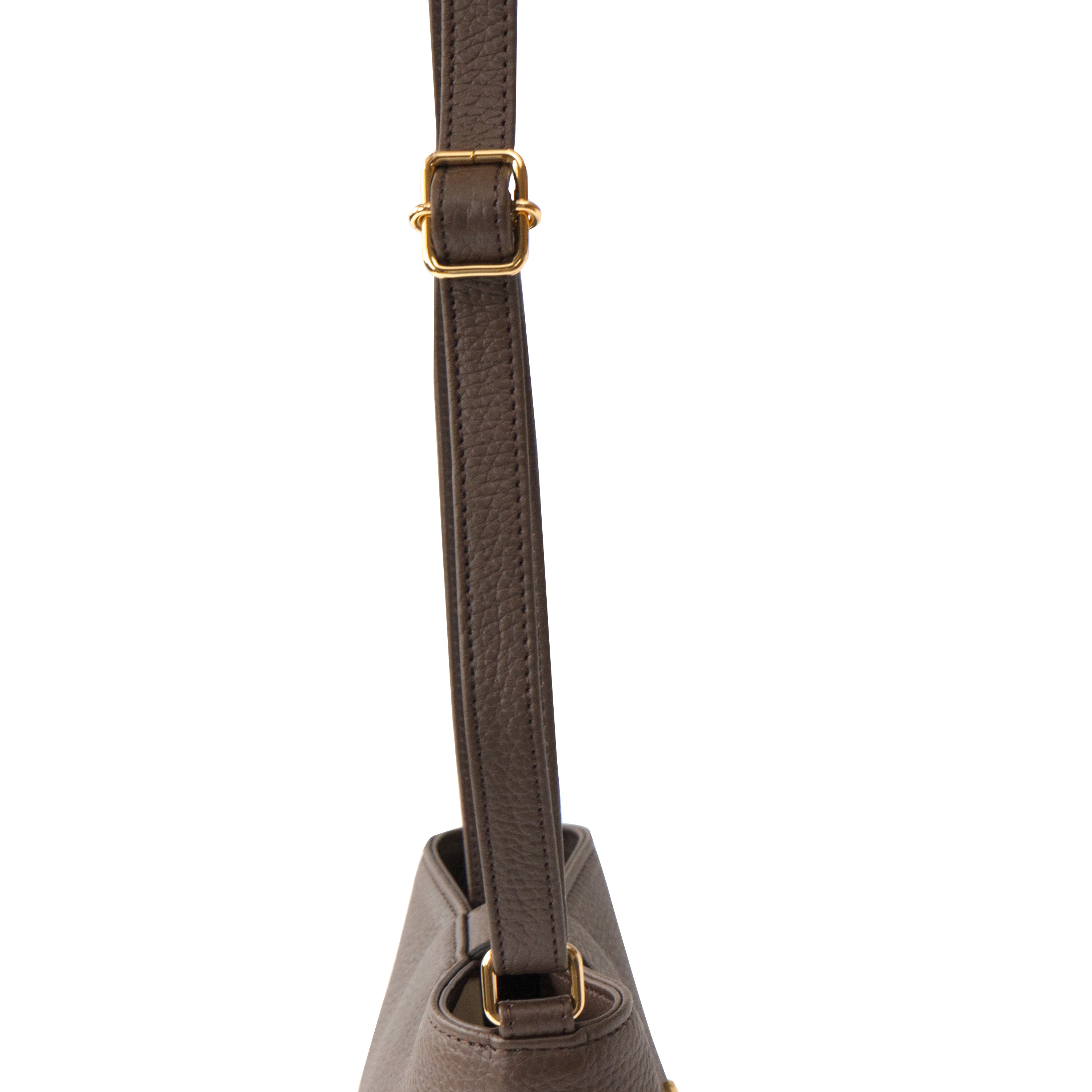 [New and Improved] Shoulder Bag PAW (Paw) Cuir Mash / Chocolate