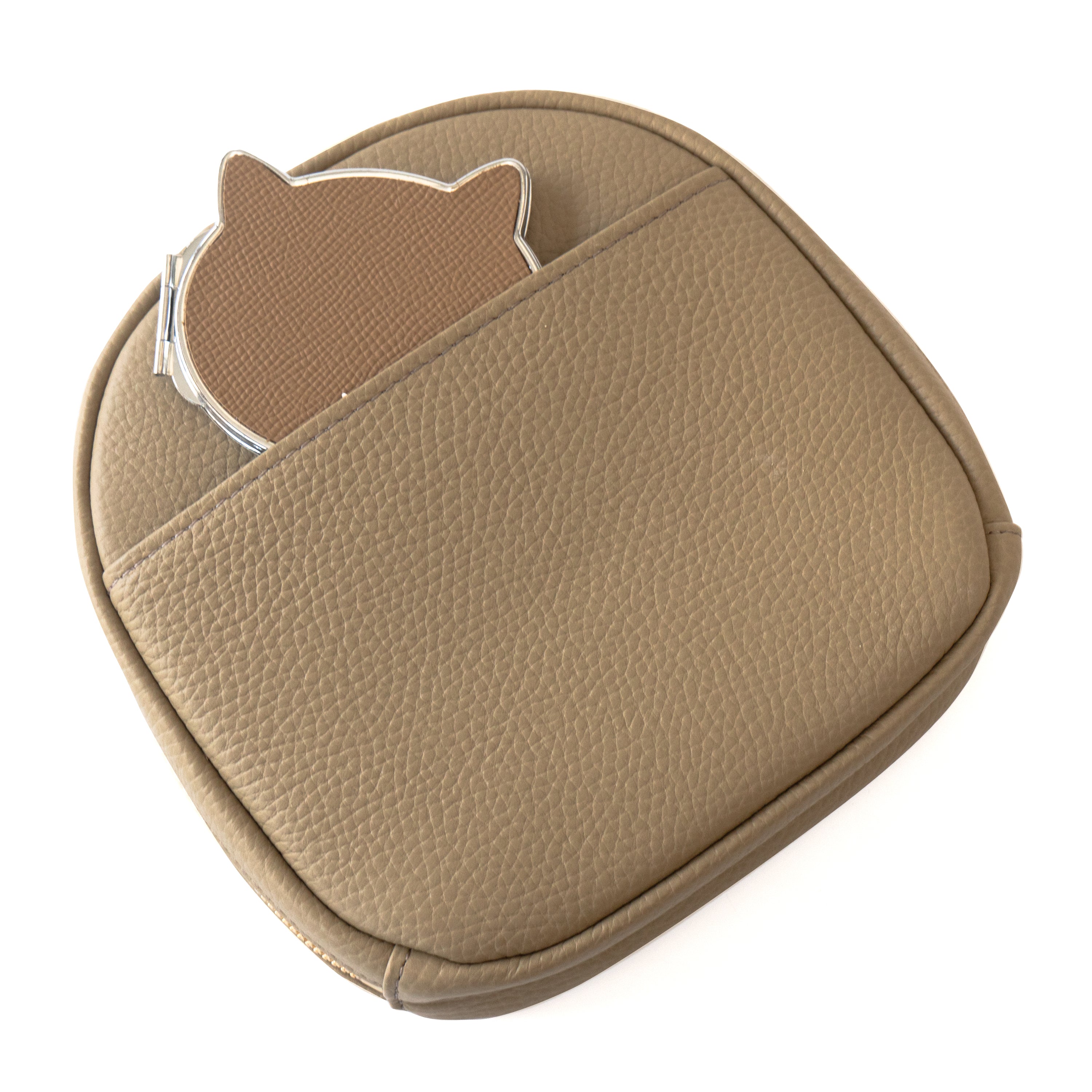 [10% OFF: Friday, May 22, 10:00 PM - Sunday, May 24] PAW Make-up Pouch - Cuir Mash / Tourterelle