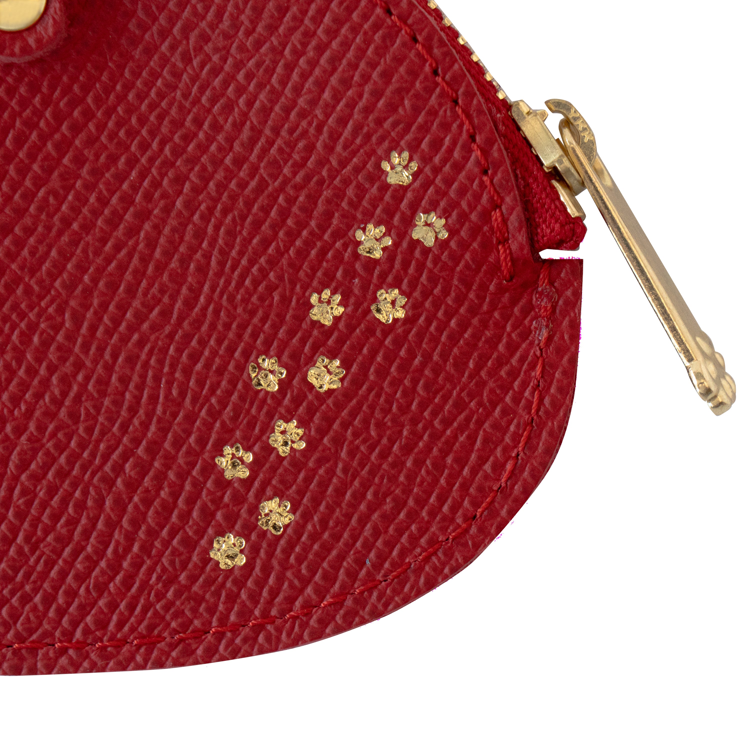 Nyan Face Coin Purse, Veau Epsom / Rouge