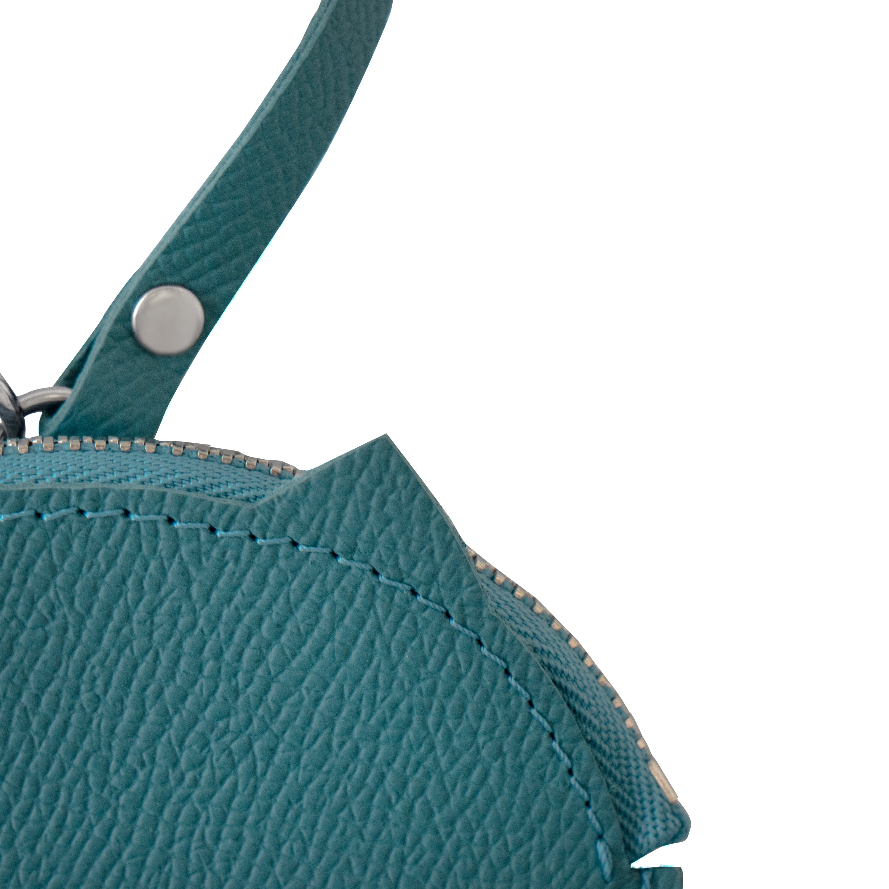 Nyan Face Coin Purse, Veau Epsom / Blue Jean