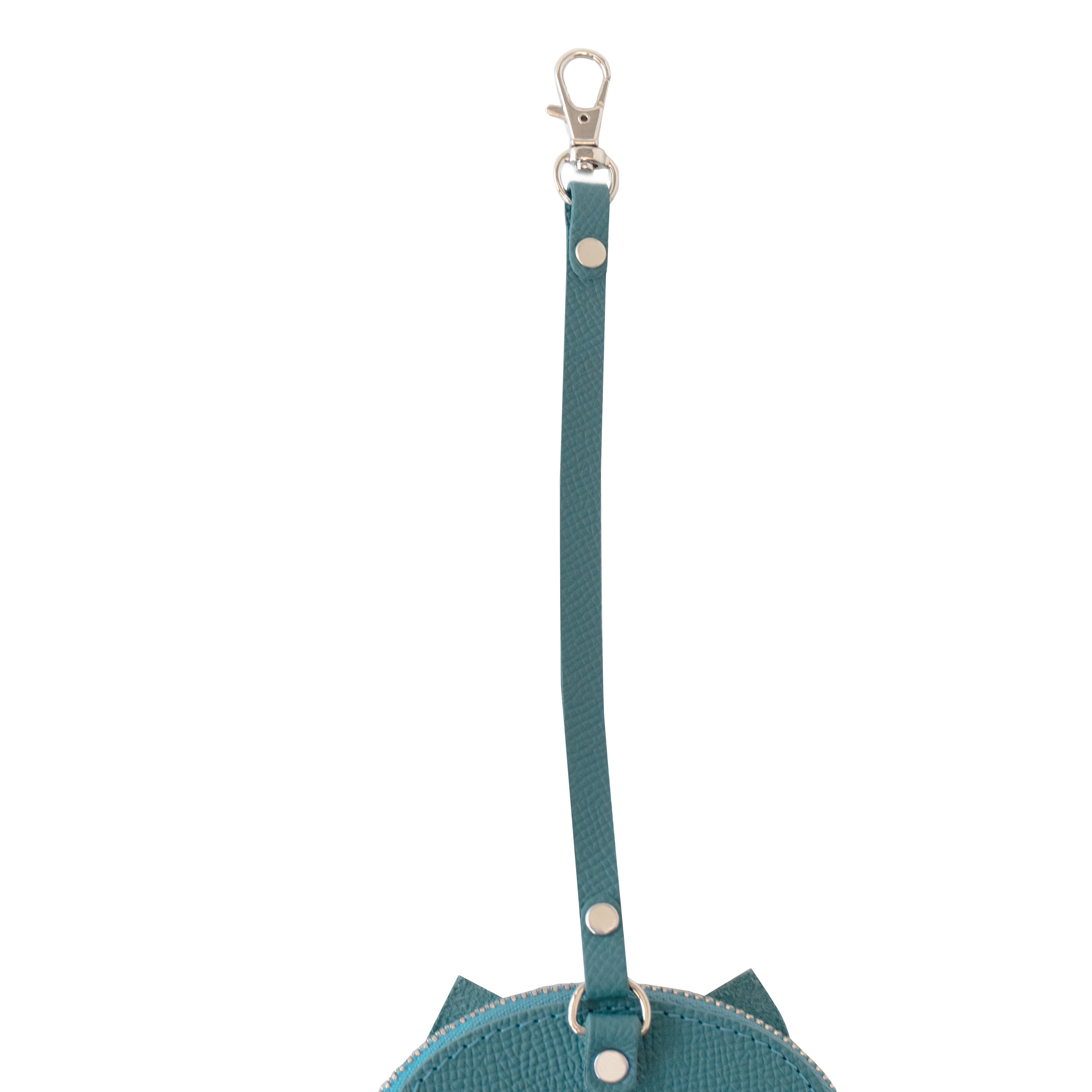 Nyan Face Coin Purse, Veau Epsom / Blue Jean