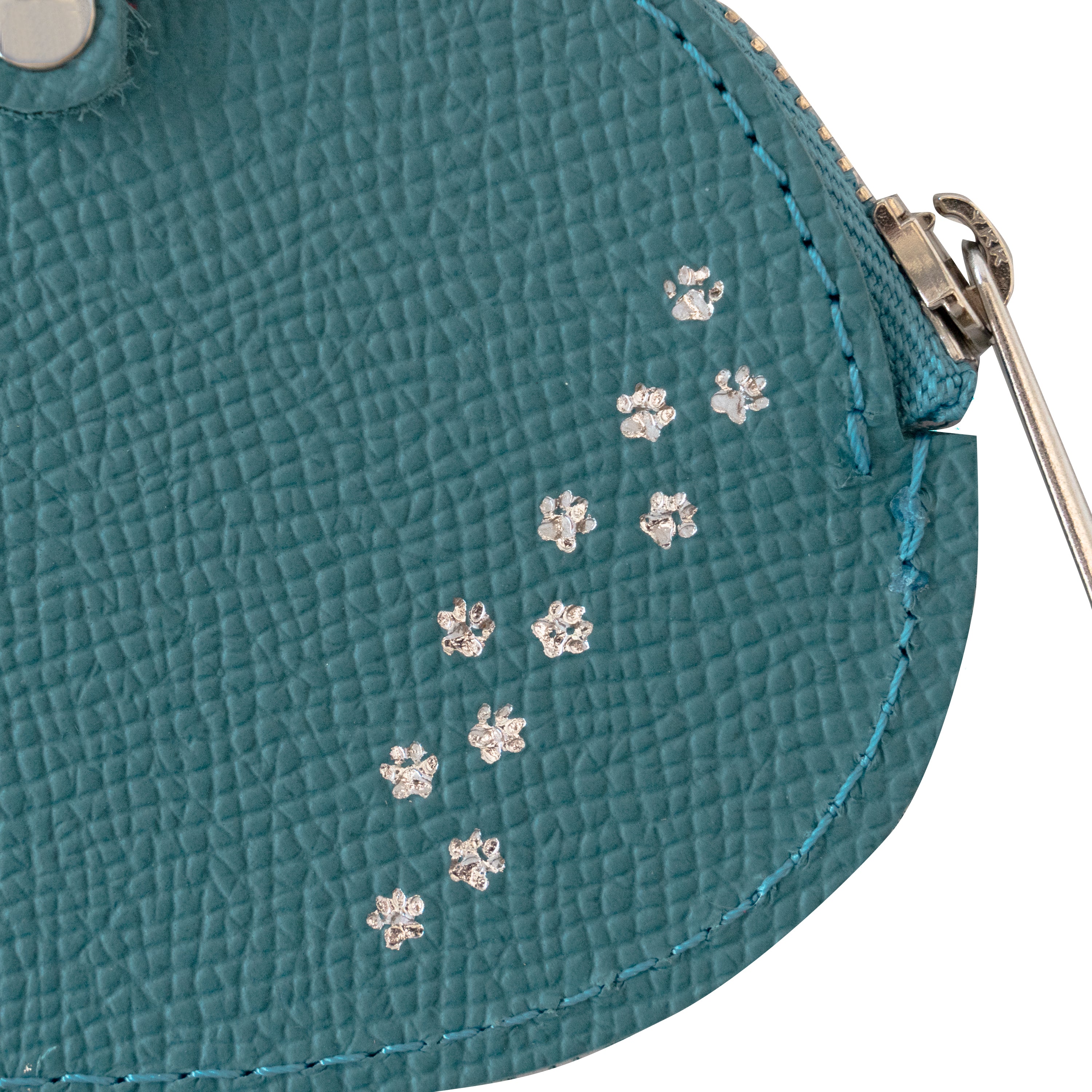 Nyan Face Coin Purse, Veau Epsom / Blue Jean