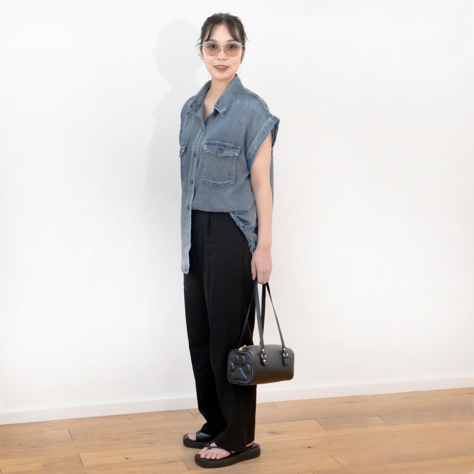 [10% OFF: Friday, May 22, 10:00 PM - Sunday, May 24] Mini Boston Bag - PAW Cuir Mash / Black