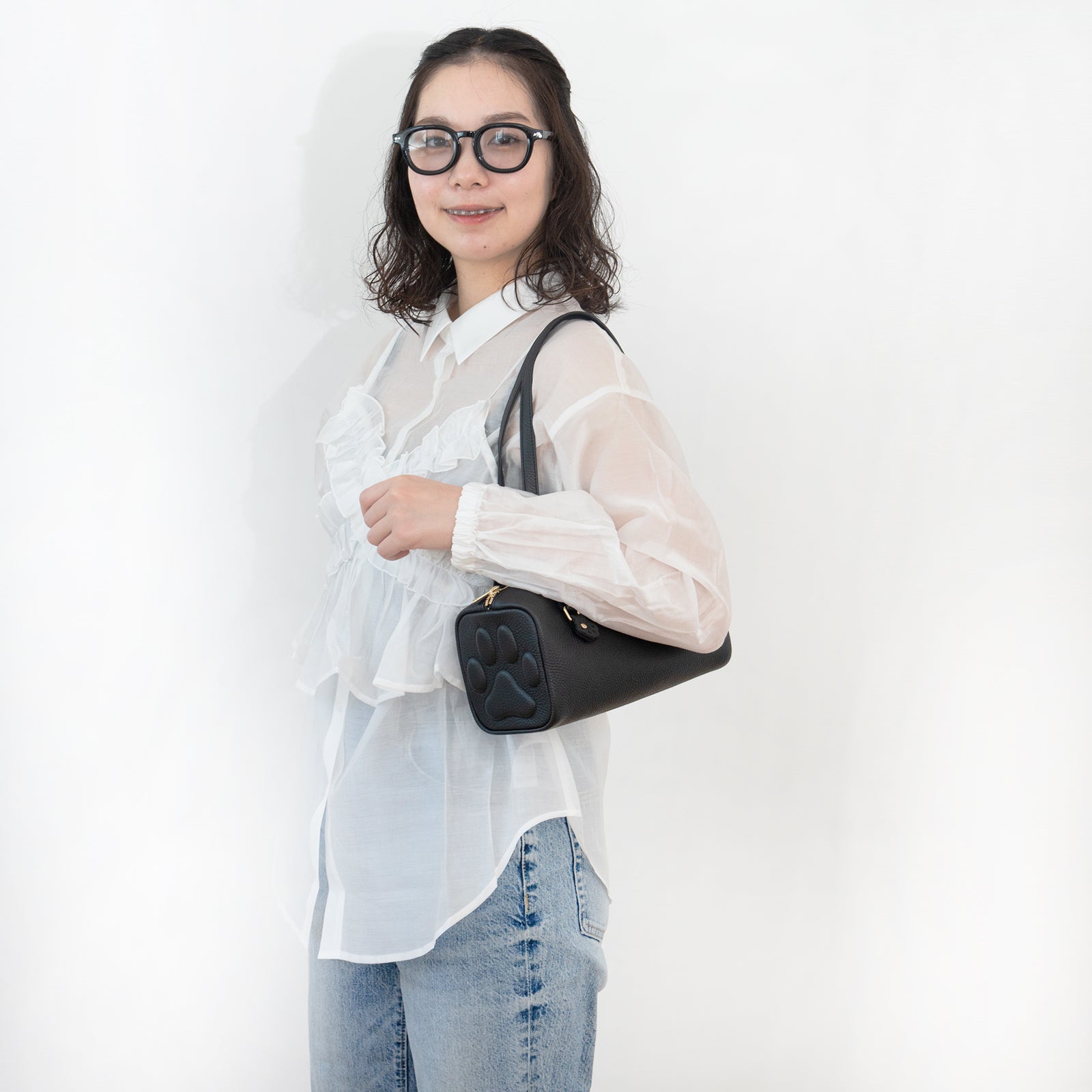 [10% OFF: Friday, May 22, 10:00 PM - Sunday, May 24] Mini Boston Bag - PAW Cuir Mash / Black