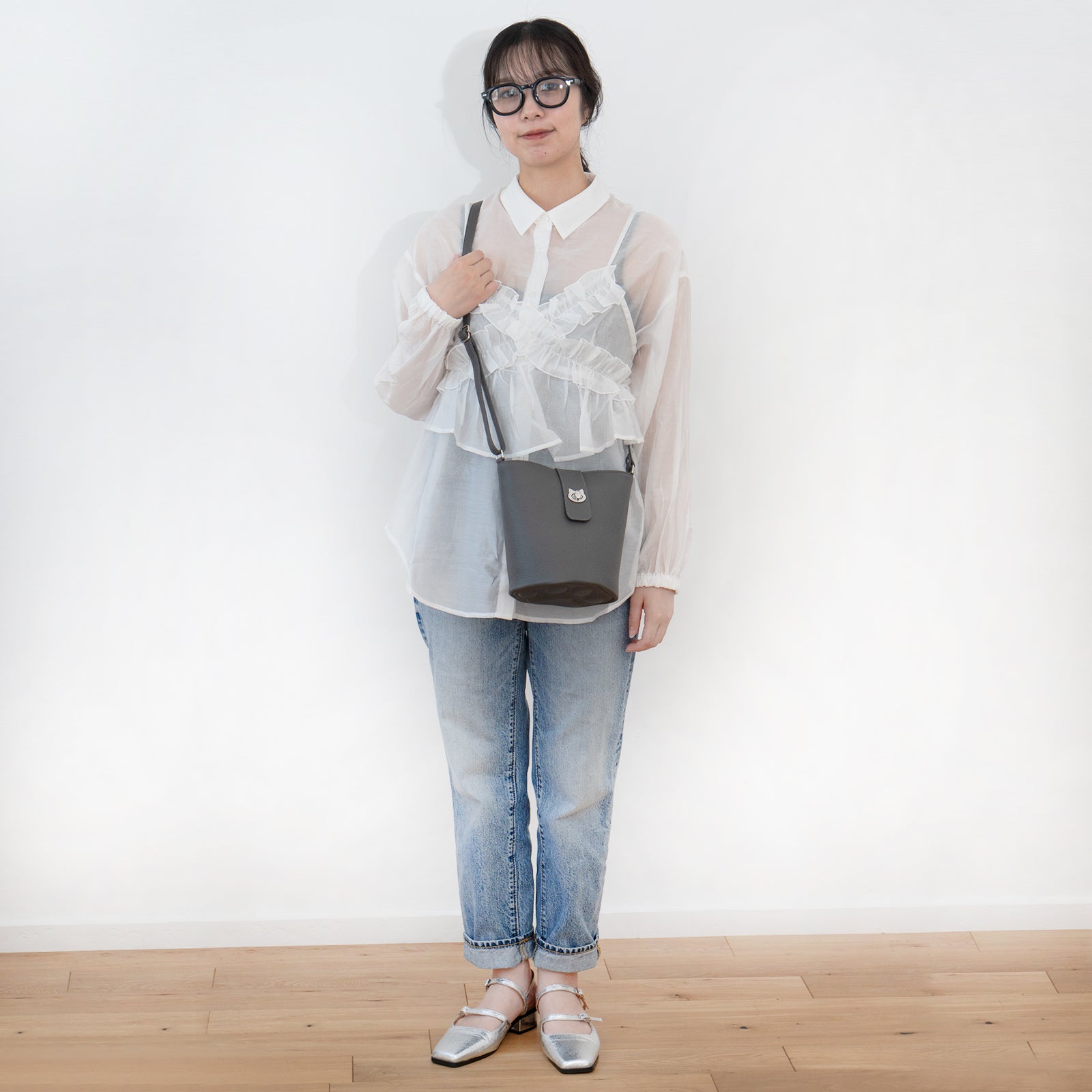[Renewal] Shoulder Bag - PAW Cuir Mach / Graphite