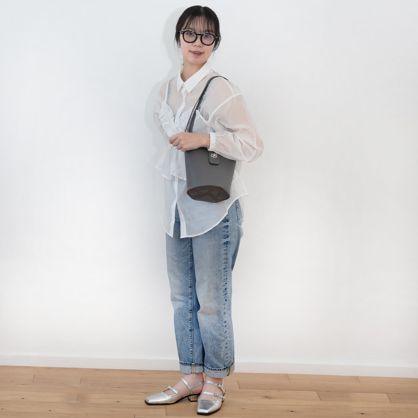 [Renewal] Shoulder Bag - PAW Cuir Mach / Graphite