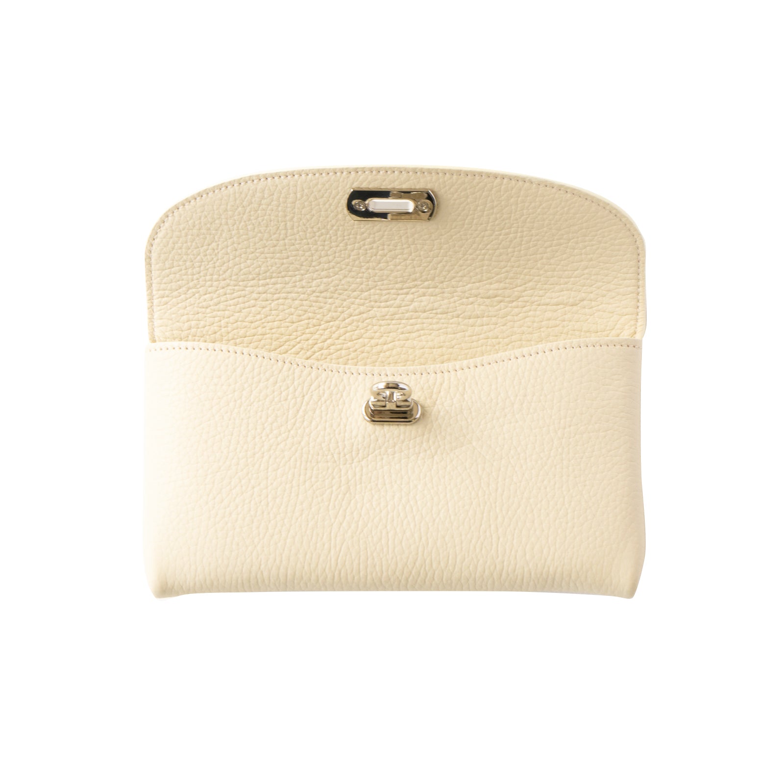 [Year-end Thanksgiving Sale] Fleur Pouch L Cuir Mache / Meringue