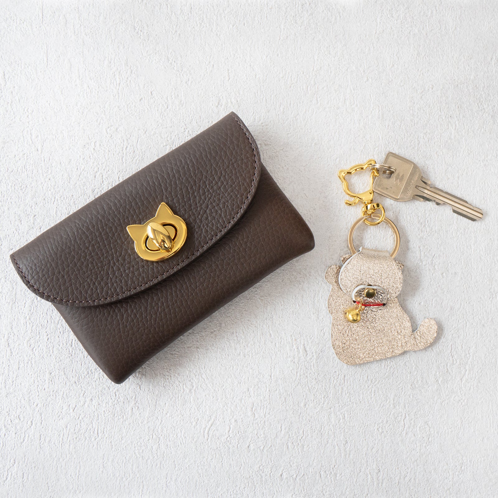Flap Wallet Frunya Medium Cuir Mache / Chocolate