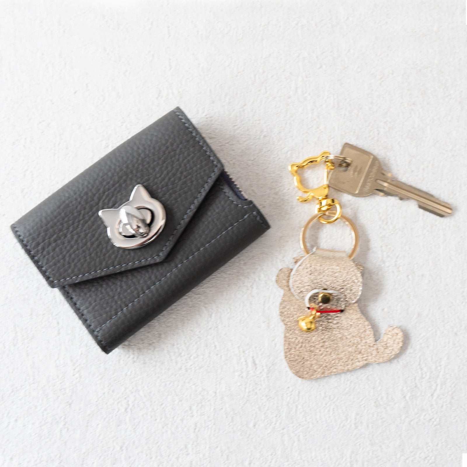 Handy Wallet Nyapera Cuir Mache / Graphite