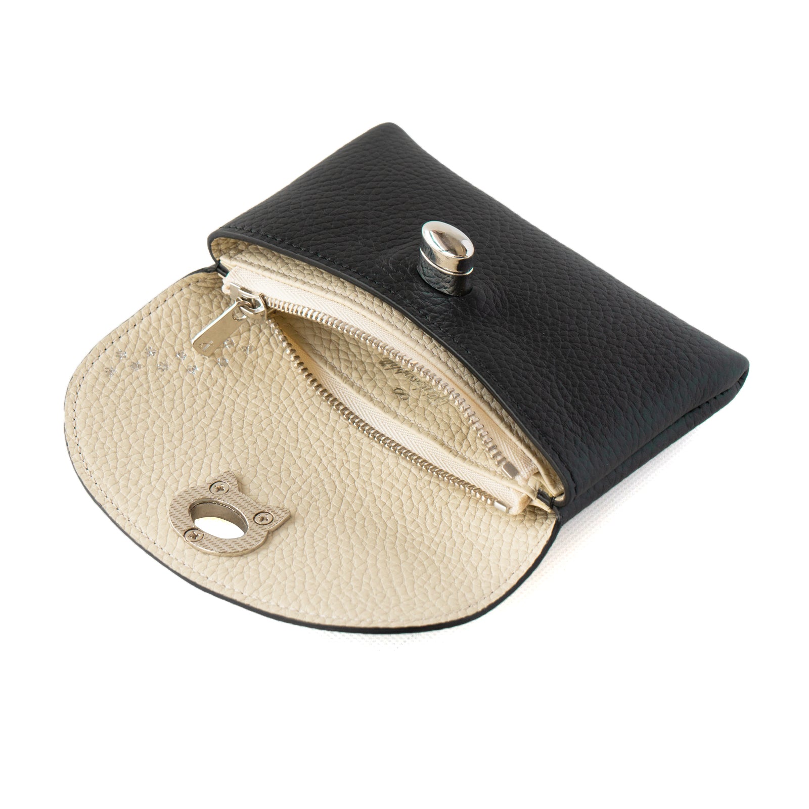 [7/22 (Mon) One-day only, pre-order sale] Flap Wallet Furnya Medium Cuir Mash / Black