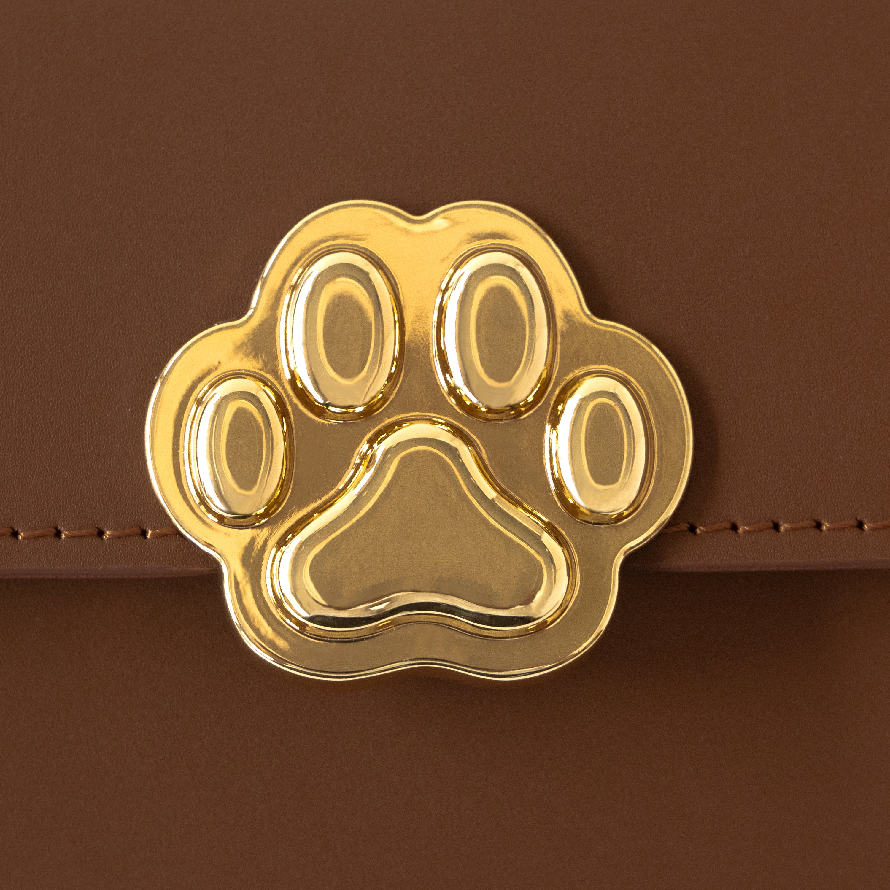 [Early Bird Discount Available] [Made to Order: June 5 (Fri) 10:00 PM - June 14 (Sun)] PAW Plate Mid-Wallet / Camel