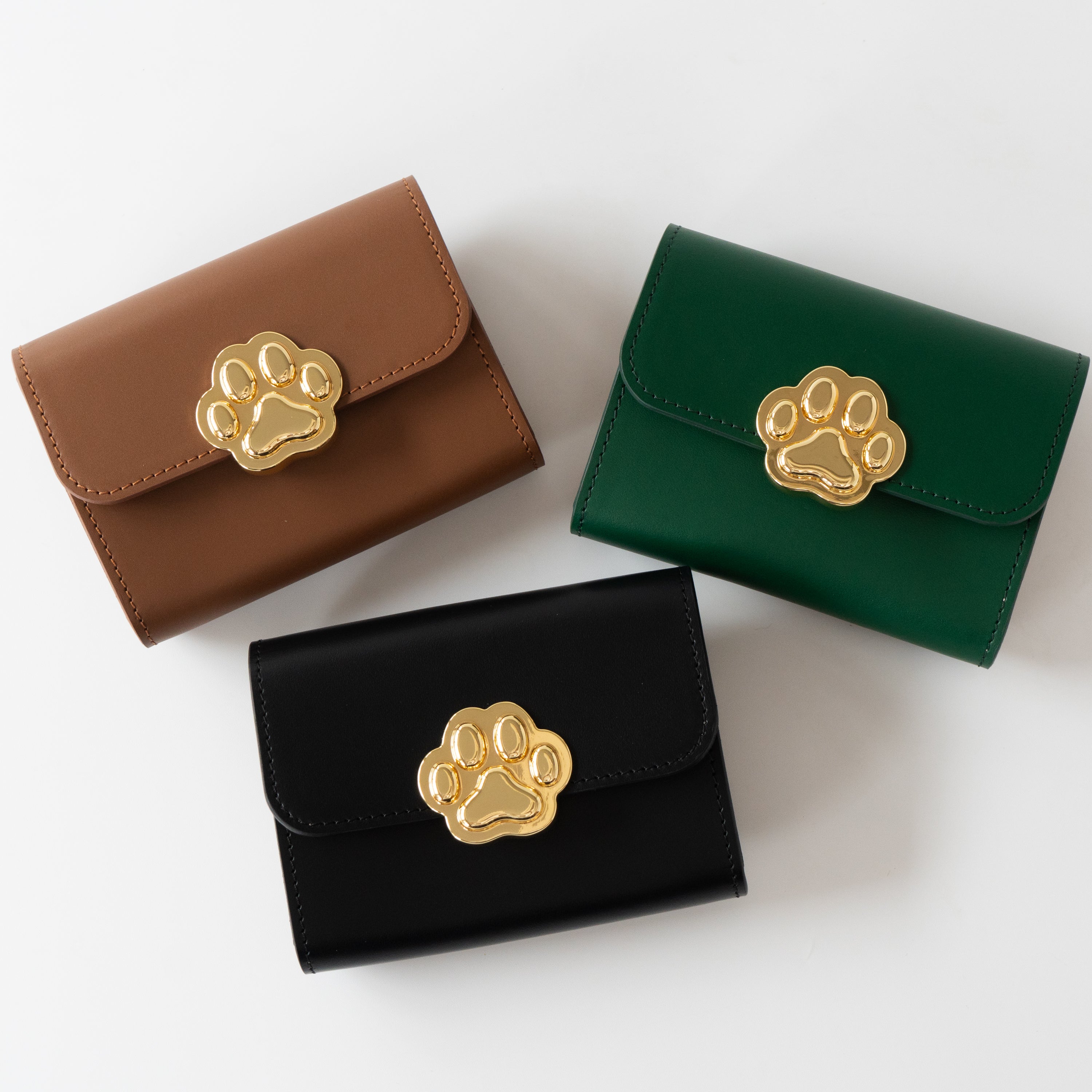 [Early Bird Discount Available] [Made to Order: June 5 (Fri) 22:00 - June 14 (Sun)] PAW Plate Mid-Wallet / Emerald