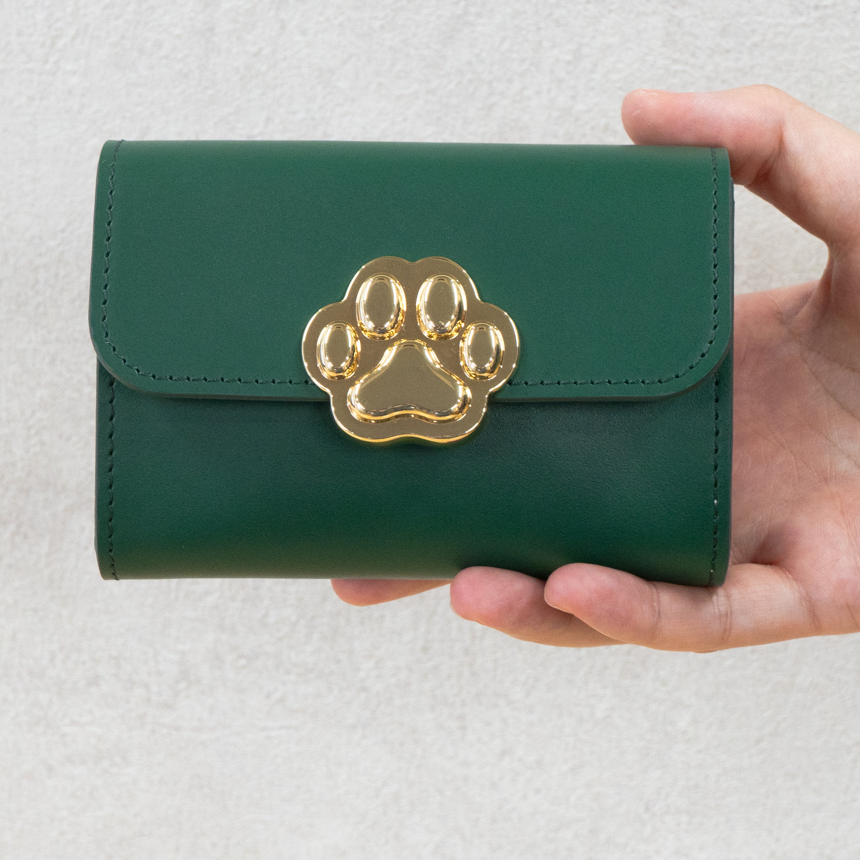 [Early Bird Discount Available] [Made to Order: June 5 (Fri) 22:00 - June 14 (Sun)] PAW Plate Mid-Wallet / Emerald