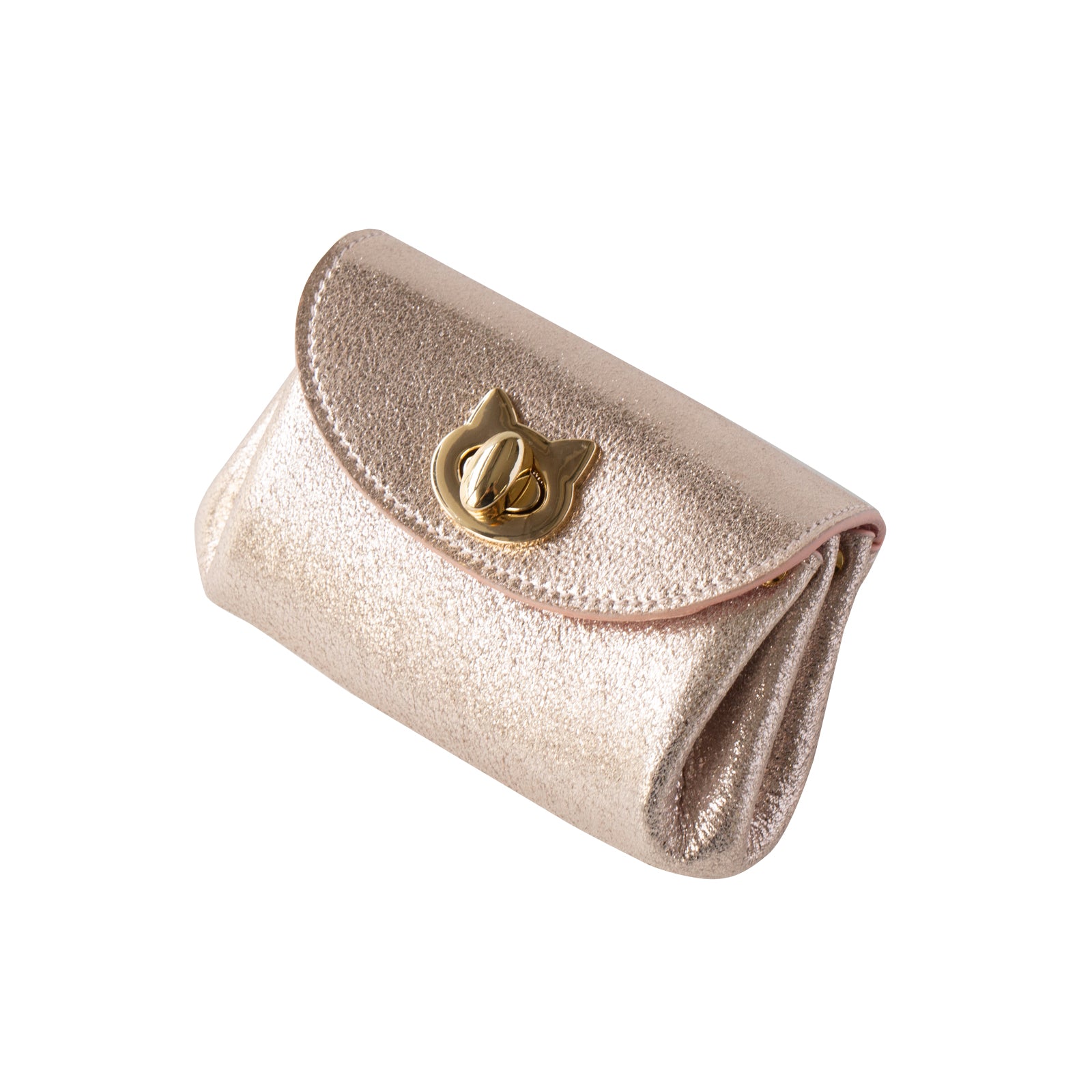 [8/8 (Thu) International Cat Day - One-day only pre-order sale] Sparkly Shell Pouch CAT / Rose Gold