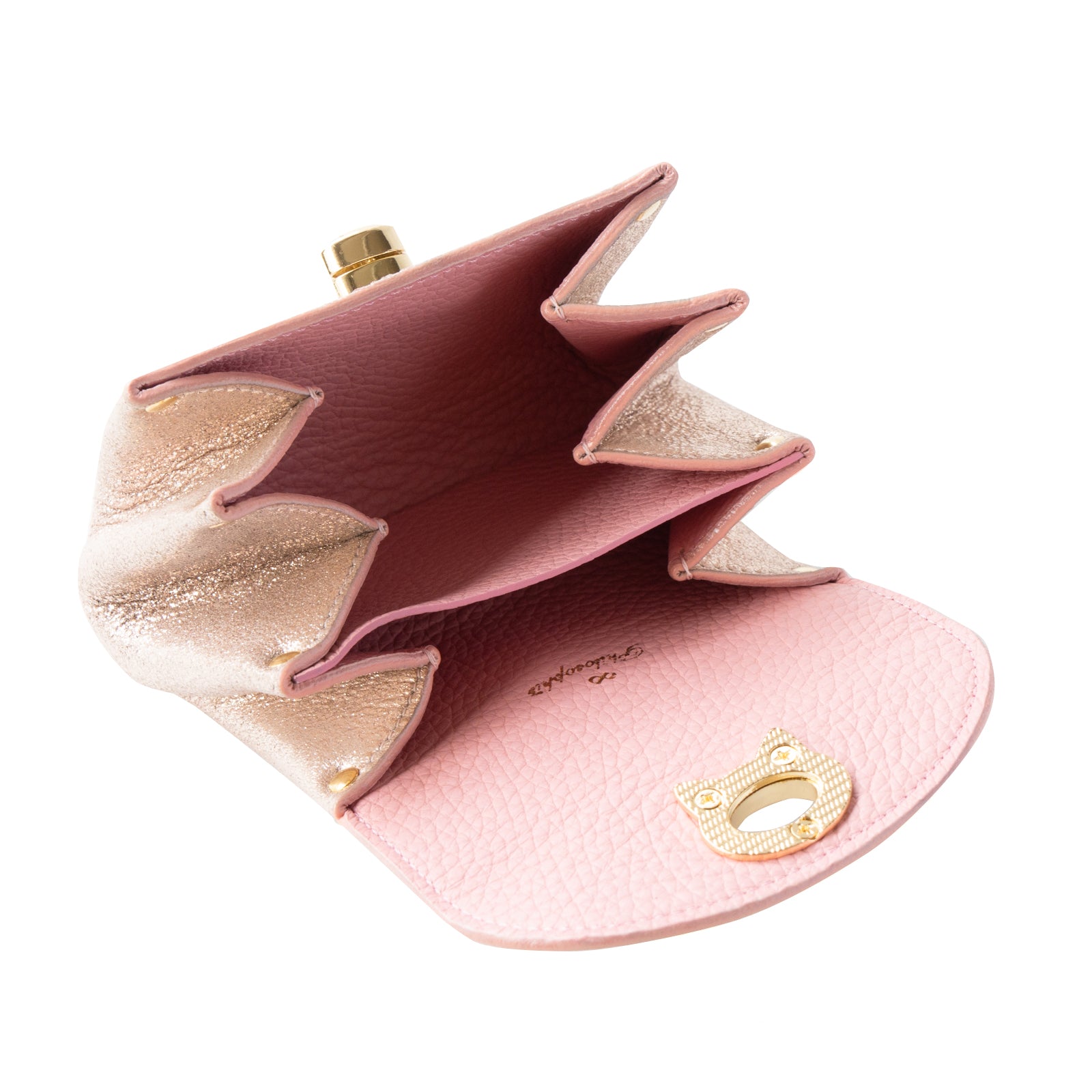 [8/8 (Thu) International Cat Day - One-day only pre-order sale] Sparkly Shell Pouch CAT / Rose Gold