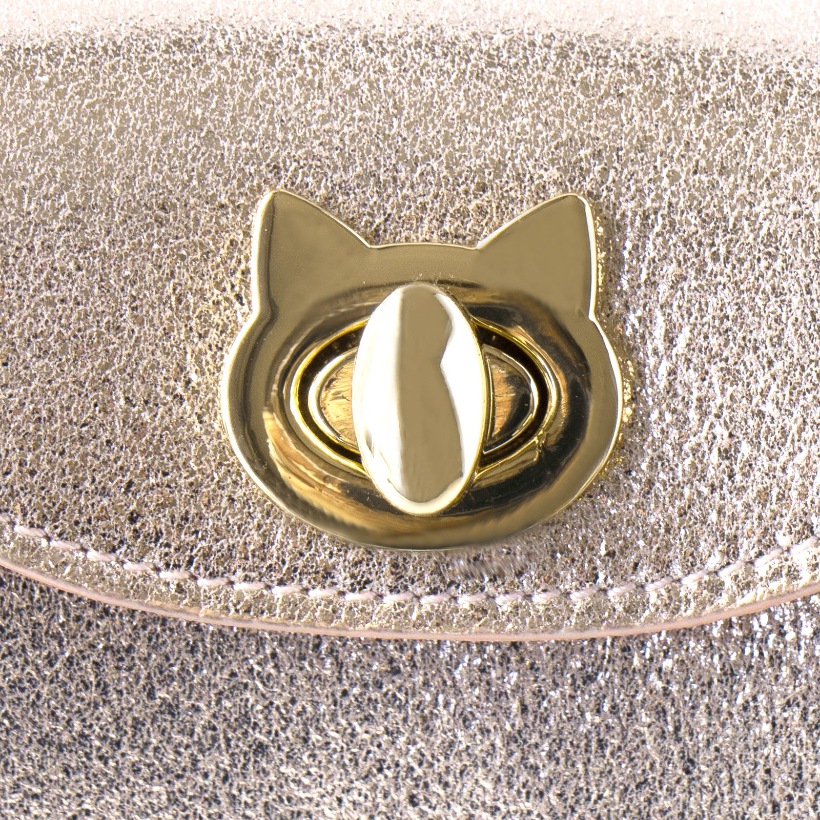 [8/8 (Thu) International Cat Day - One-day only pre-order sale] Sparkly Shell Pouch CAT / Rose Gold