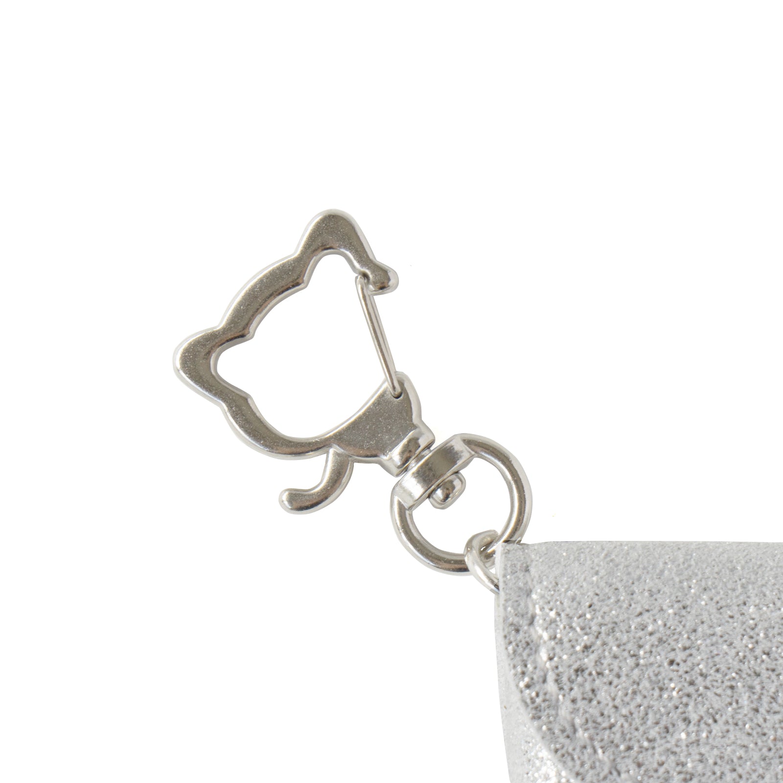 [8/8 (Thu) International Cat Day - One-day only pre-order sale] Sparkly flap key ring - Furnya Nano / Silver