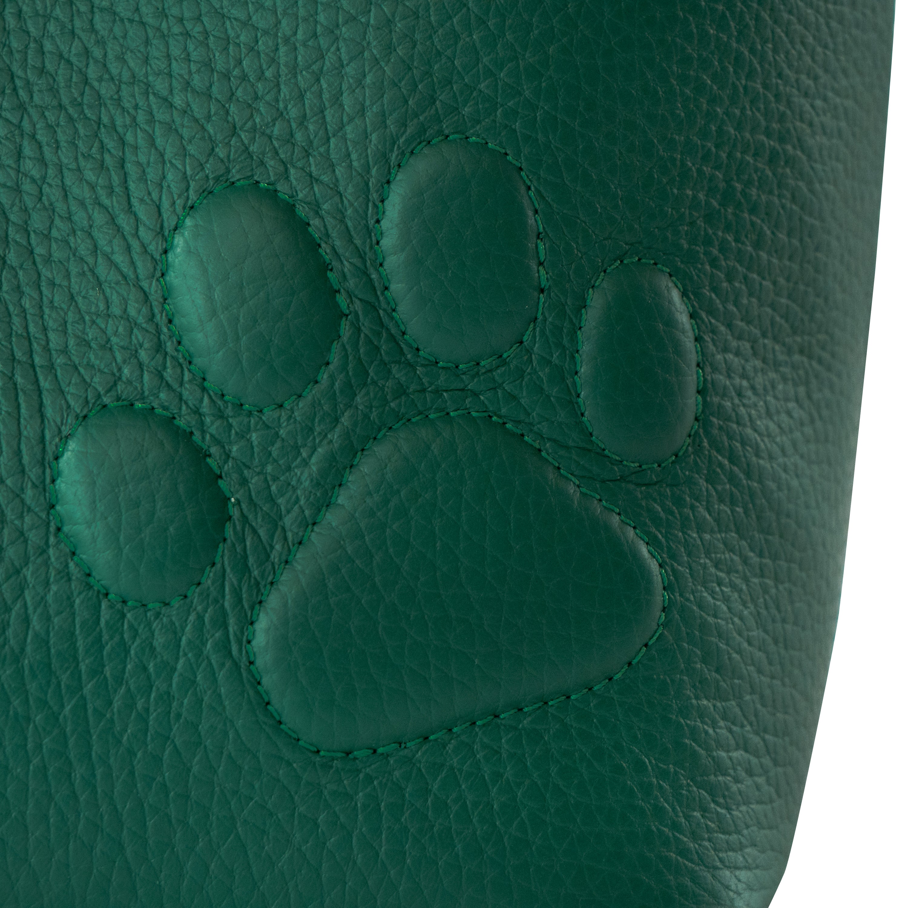 【限定カラー】【送料無料】ワンハンドルバッグ・PAW　キュイール・マッシュ  /  エメラルド×キャメル