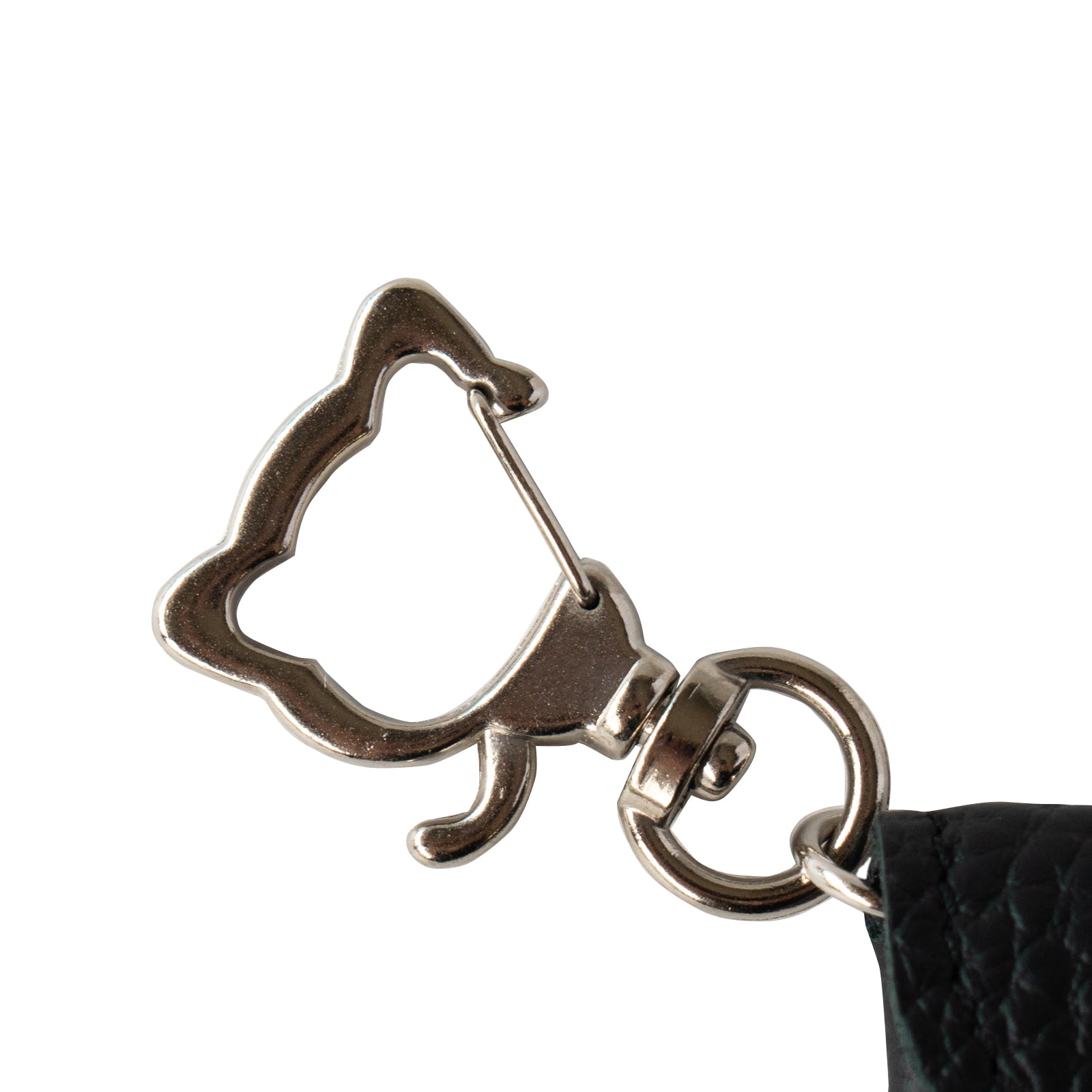 Flap Key Ring Furnya Nano Cuir Mache / Black