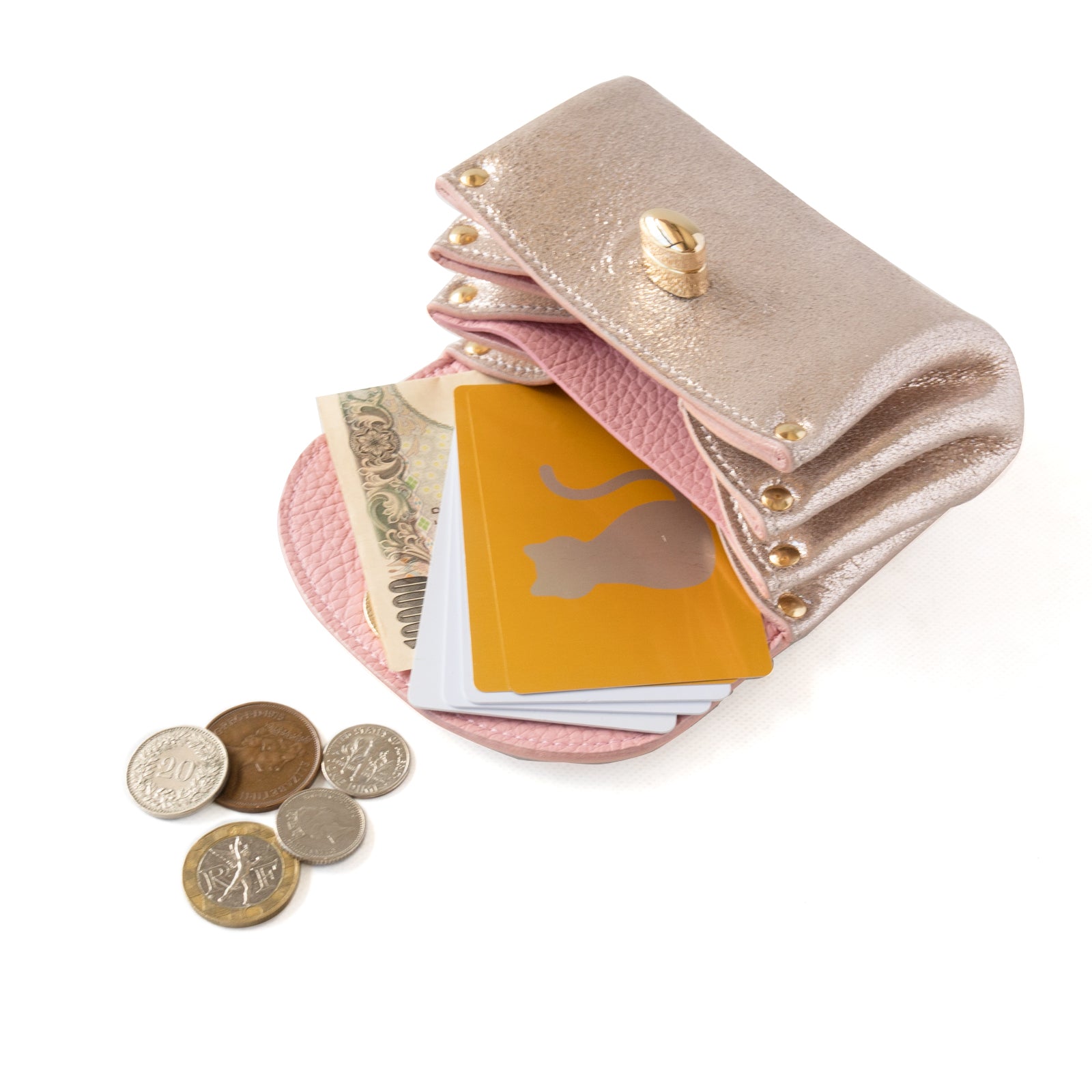 [8/8 (Thu) International Cat Day - One-day only pre-order sale] Sparkly Shell Pouch CAT / Rose Gold