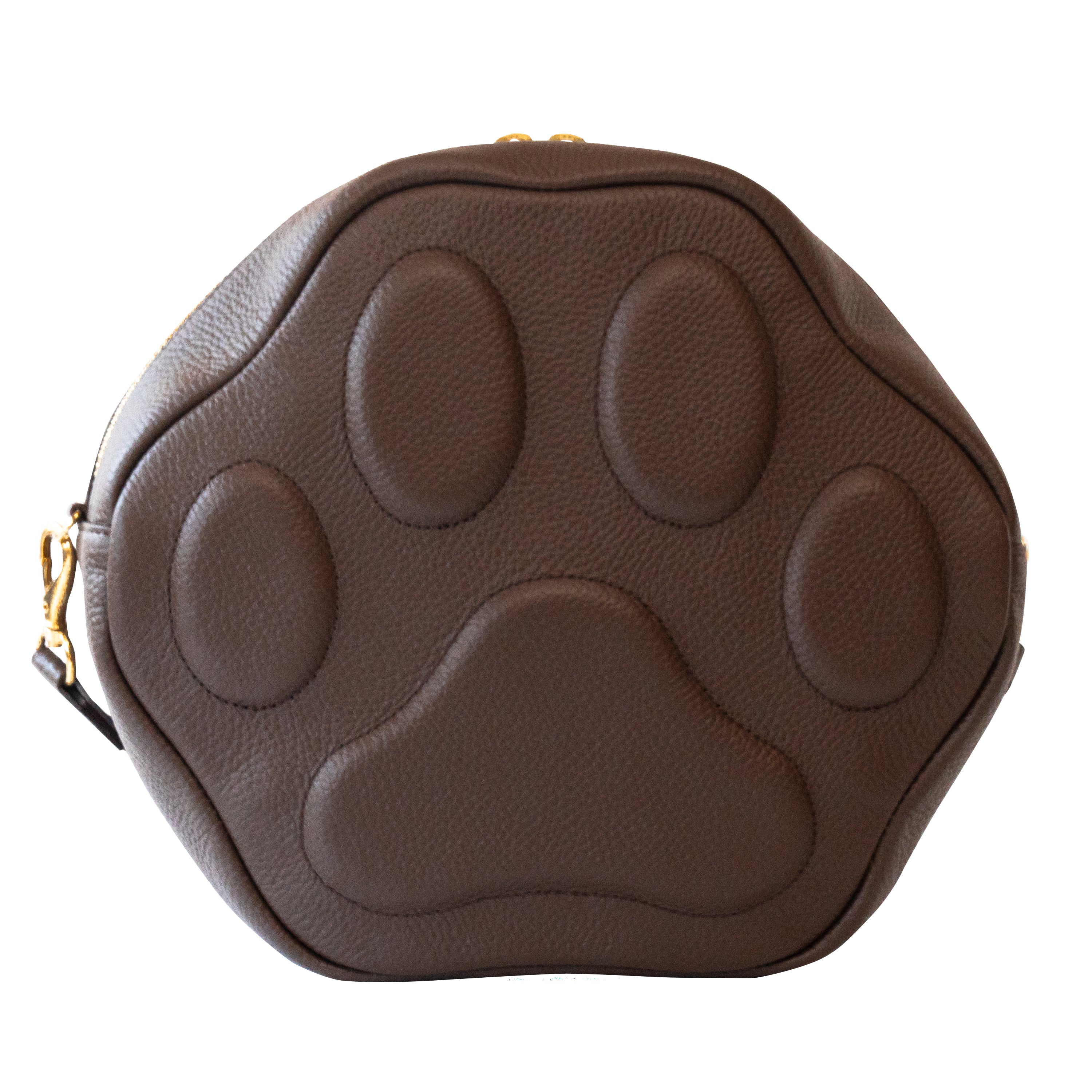 PAWポシェット・グランデ 　キュイール・マッシュ  /   チョコ