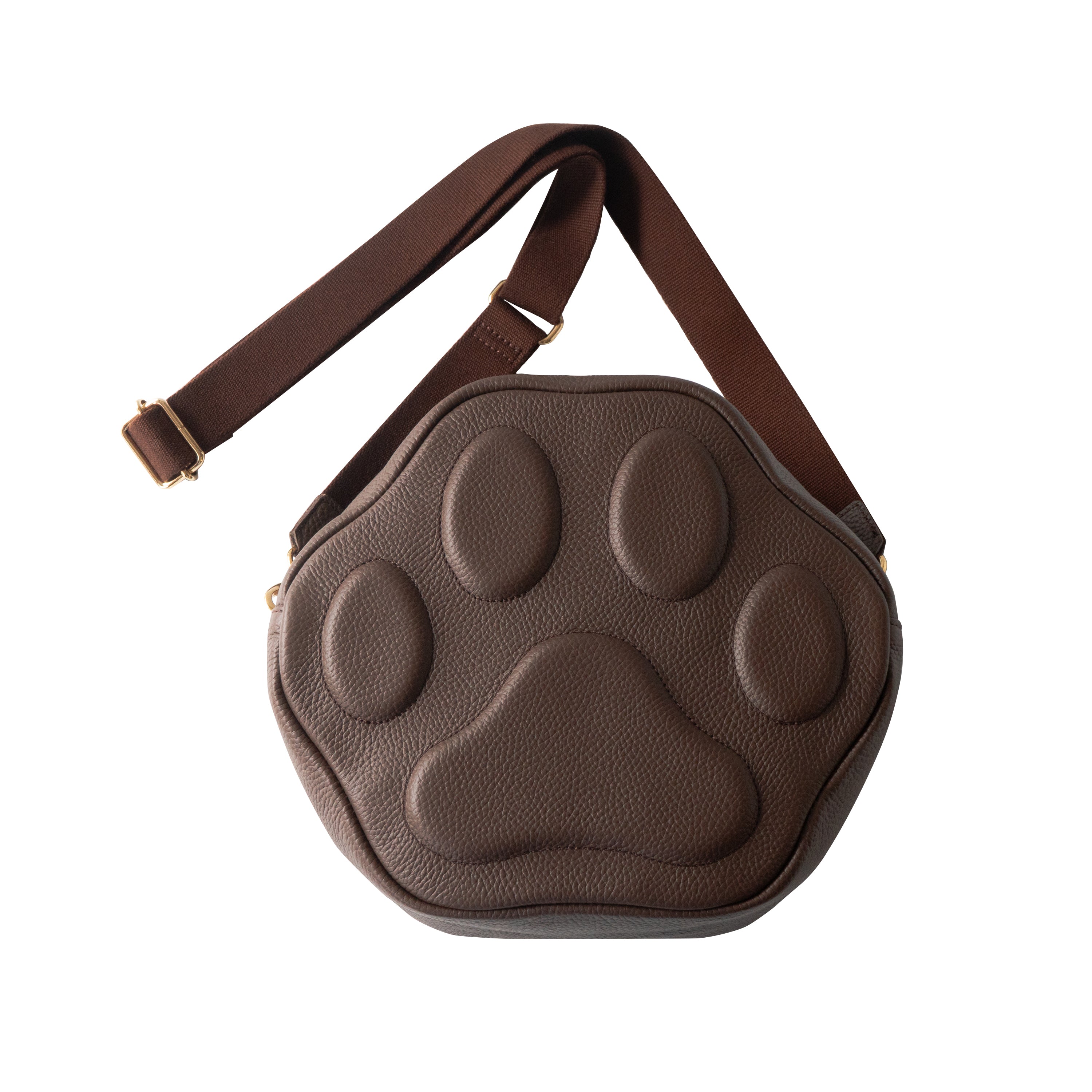 PAWポシェット・グランデ 　キュイール・マッシュ  /   チョコ