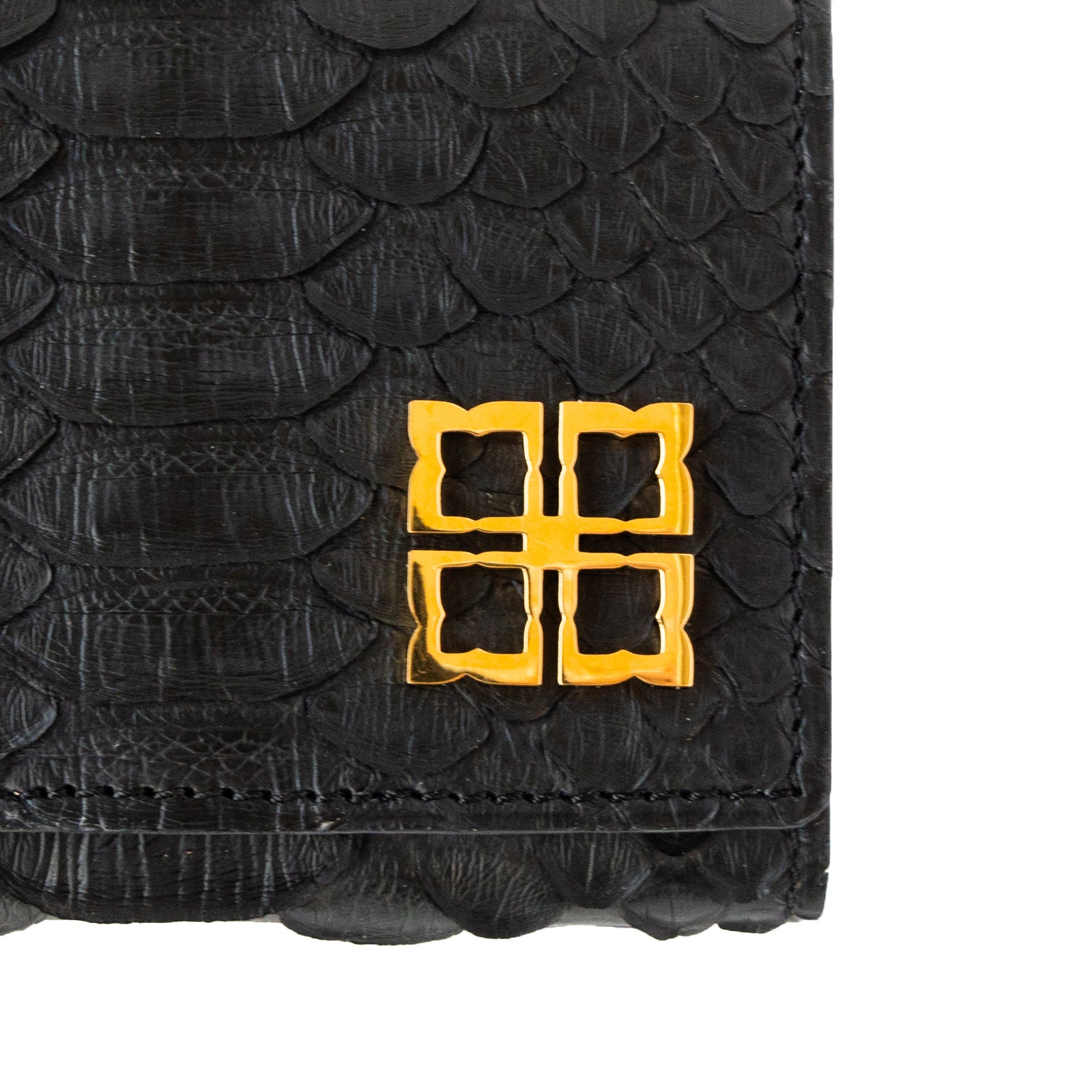 [Made to order 9/13 (Fri) - 9/23 (Mon)] Handy Wallet Opera Lily Color Python / Black