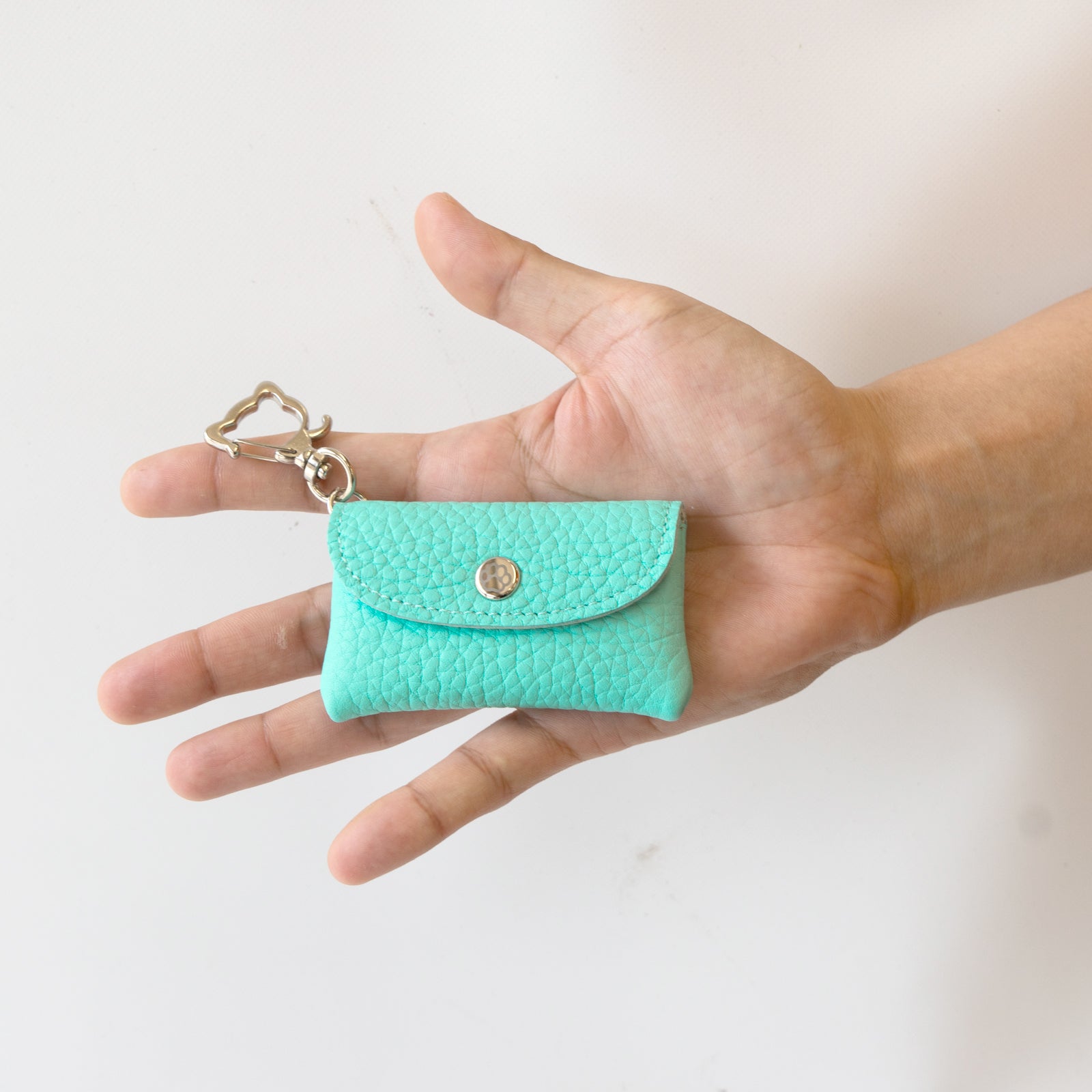 Flap Key Ring - Frunya Nano Taurillon Clemence / Tiffany Blue