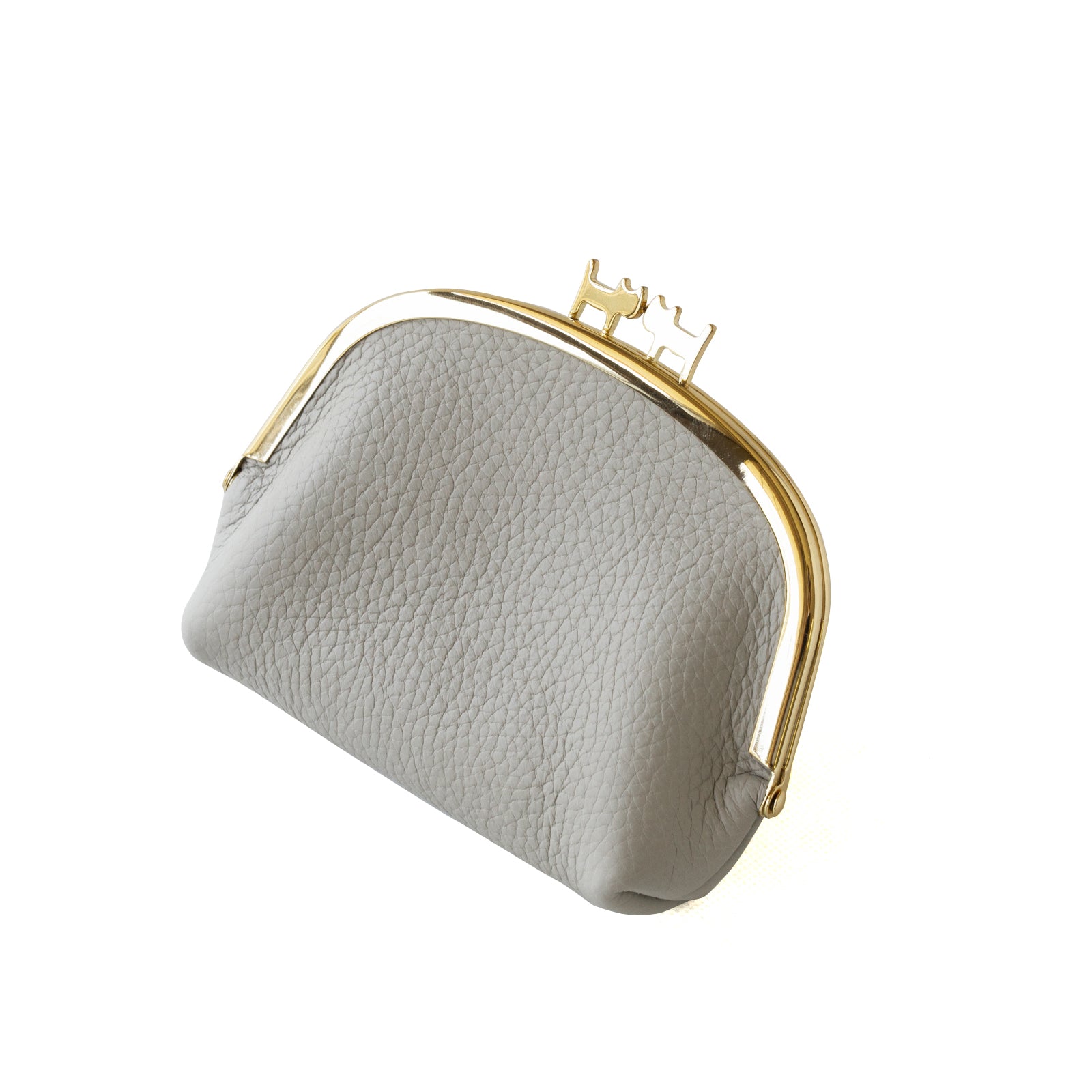 Nyamaguchi Pouch Cuir Mache / Light Gray