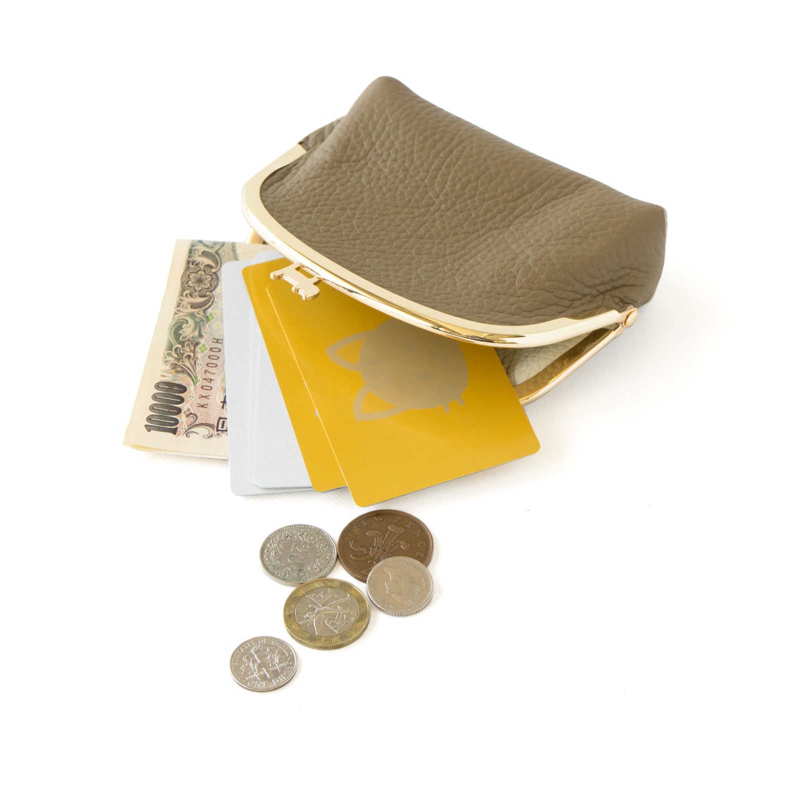 [8/22 (Thu) One-day only, pre-order sale] Nyamaguchi pouch Cuir Mache / Taupe